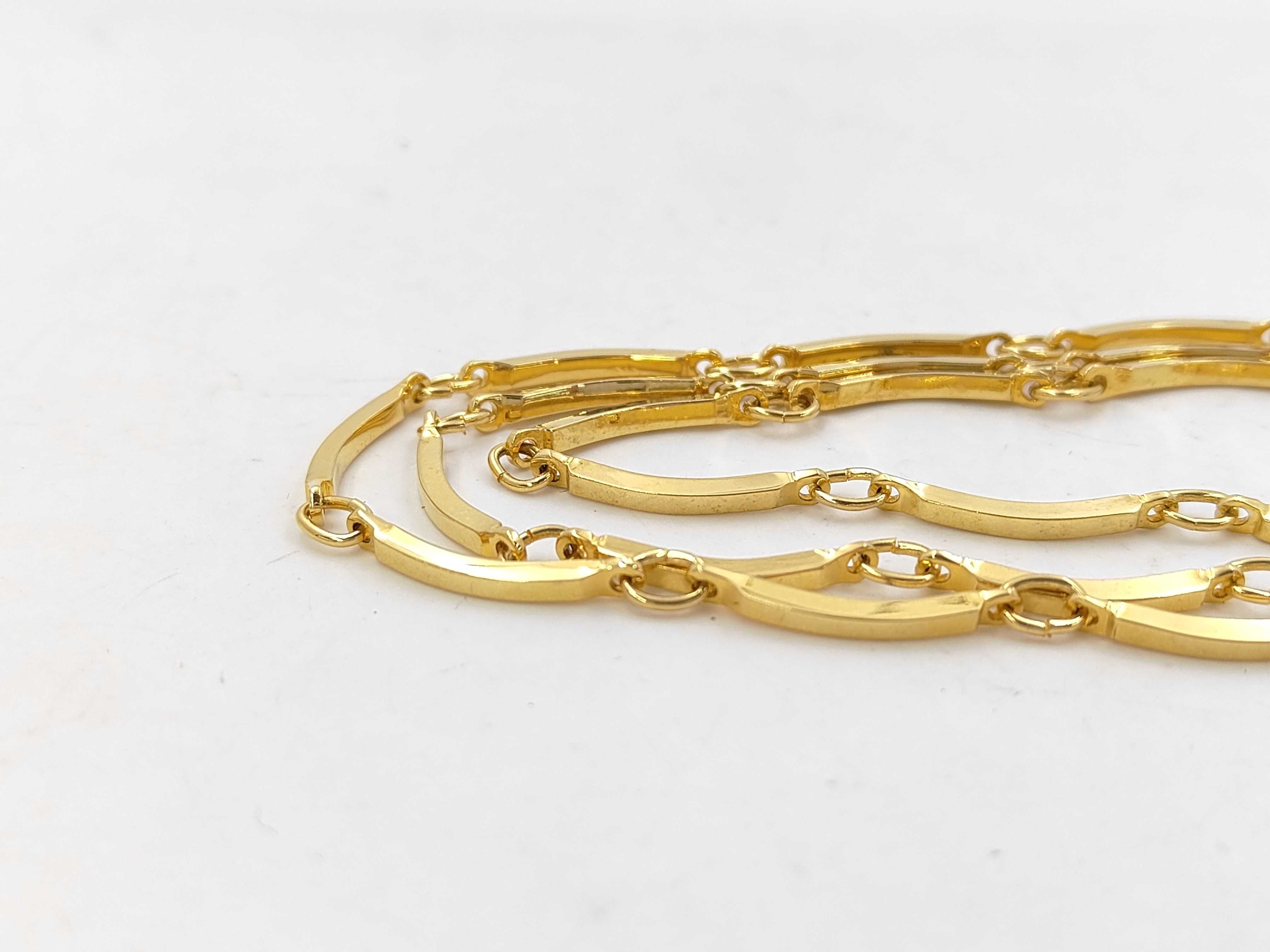 Double Strand Gold Necklace — view 2
