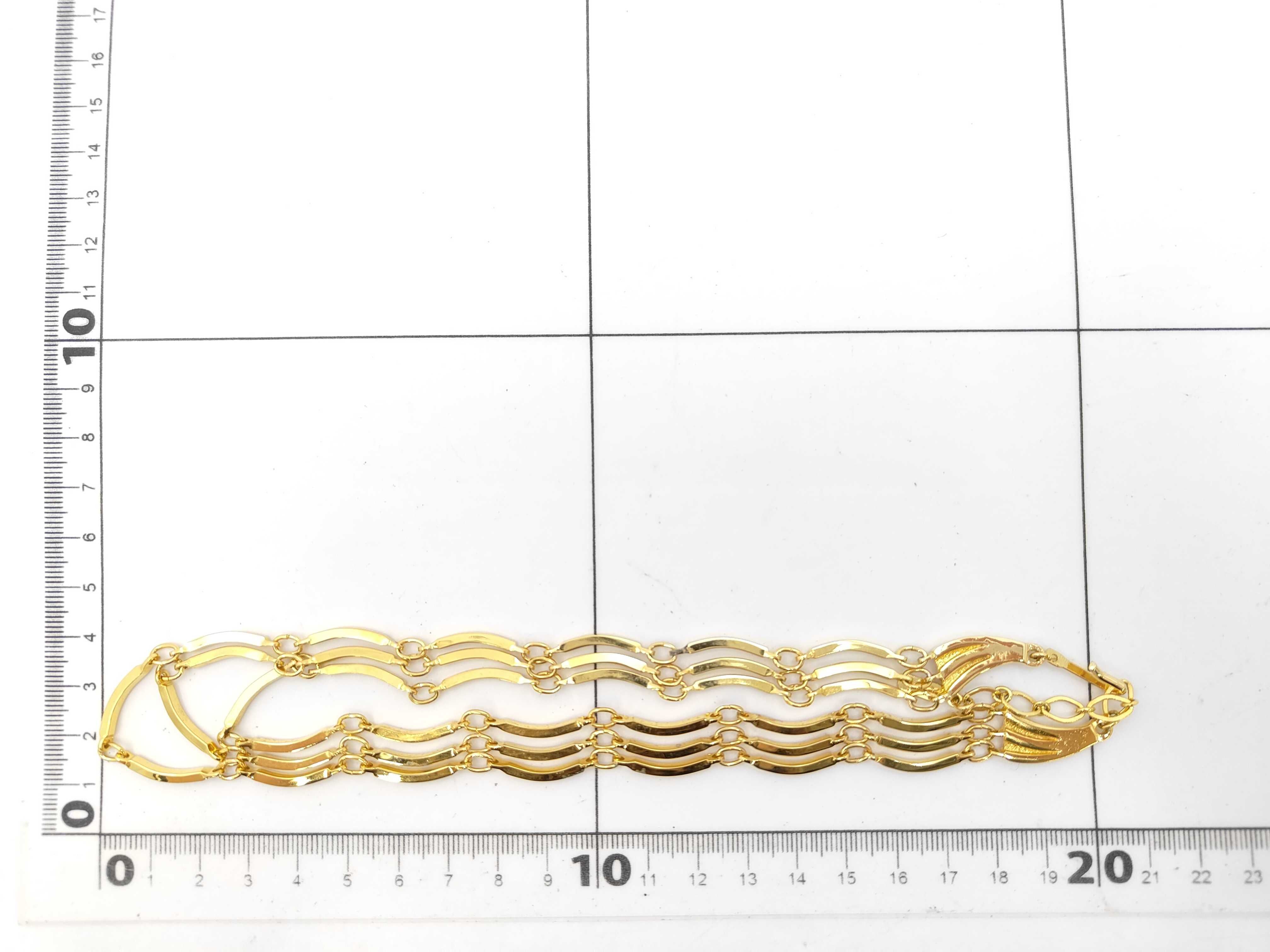 Double Strand Gold Necklace — view 6