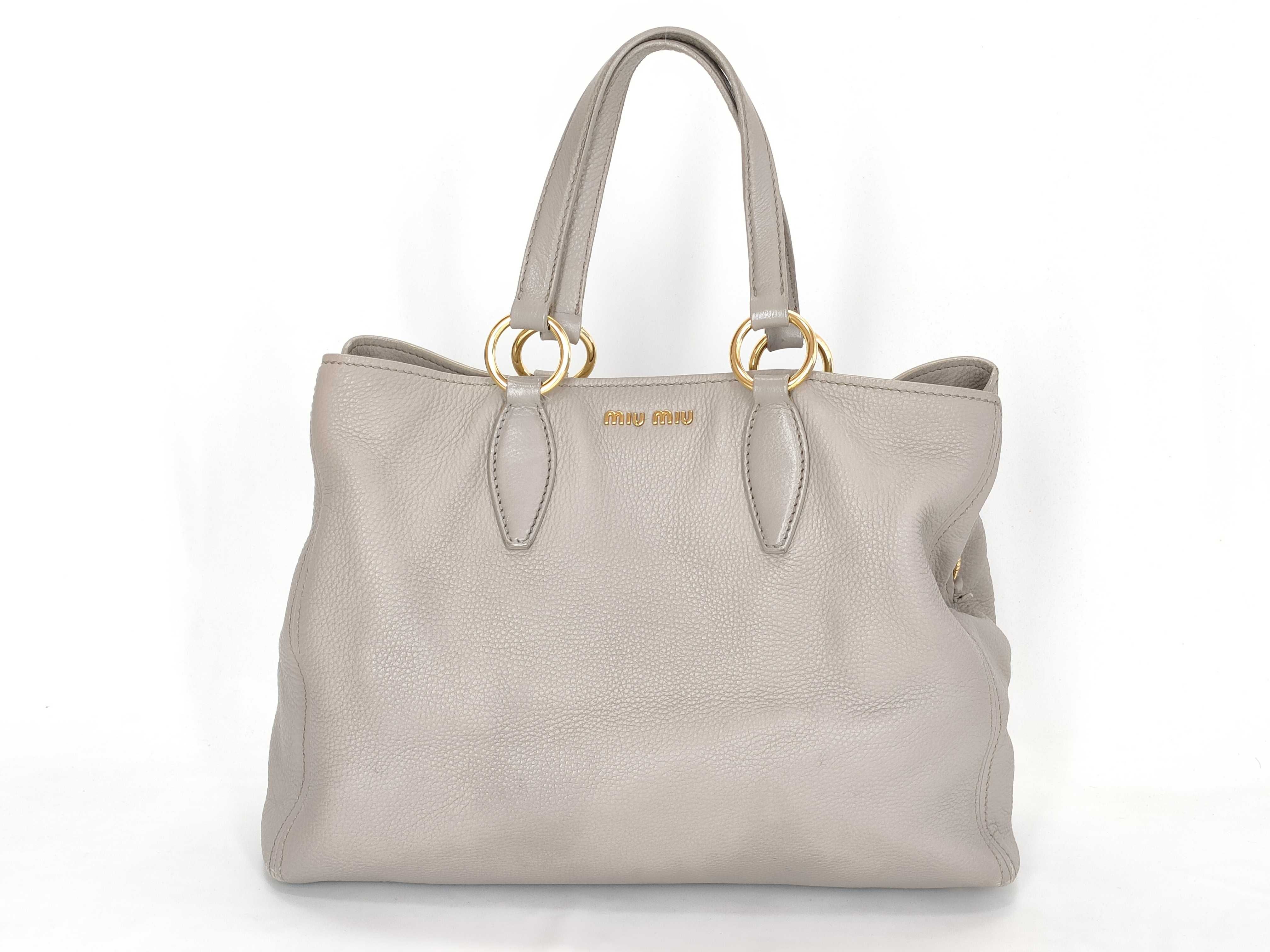Vitello Luxe One-Shoulder Bag Tote Bag Gathered Tote Bag