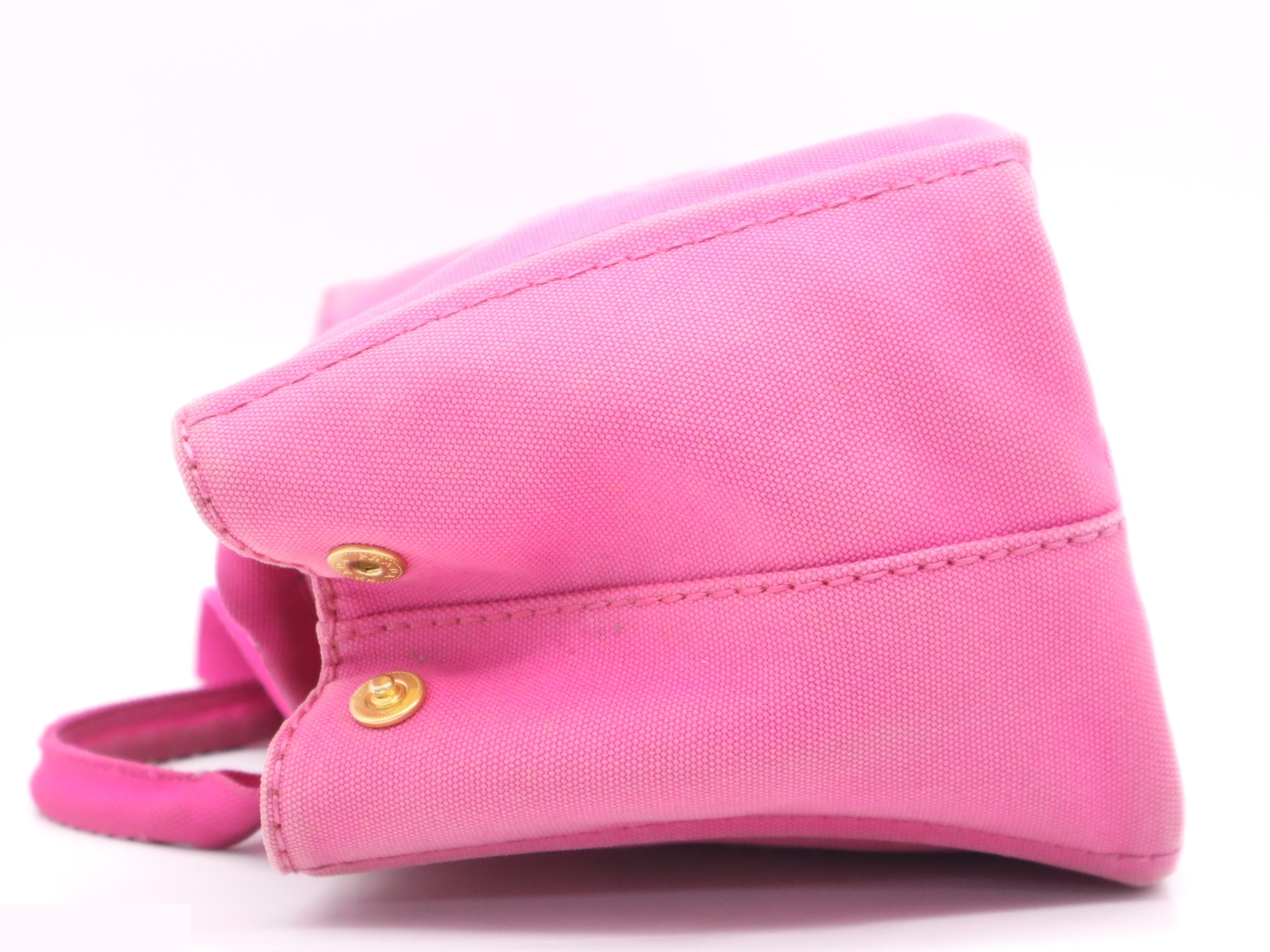 Canvas Canapa 2-way Tote Bag, Pink, Gold Hardware — view 3