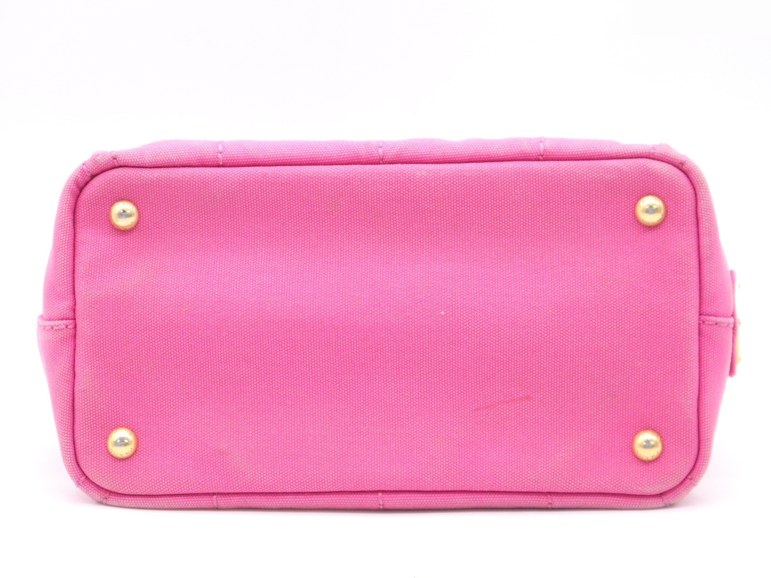 Canvas Canapa 2-way Tote Bag, Pink, Gold Hardware — view 4