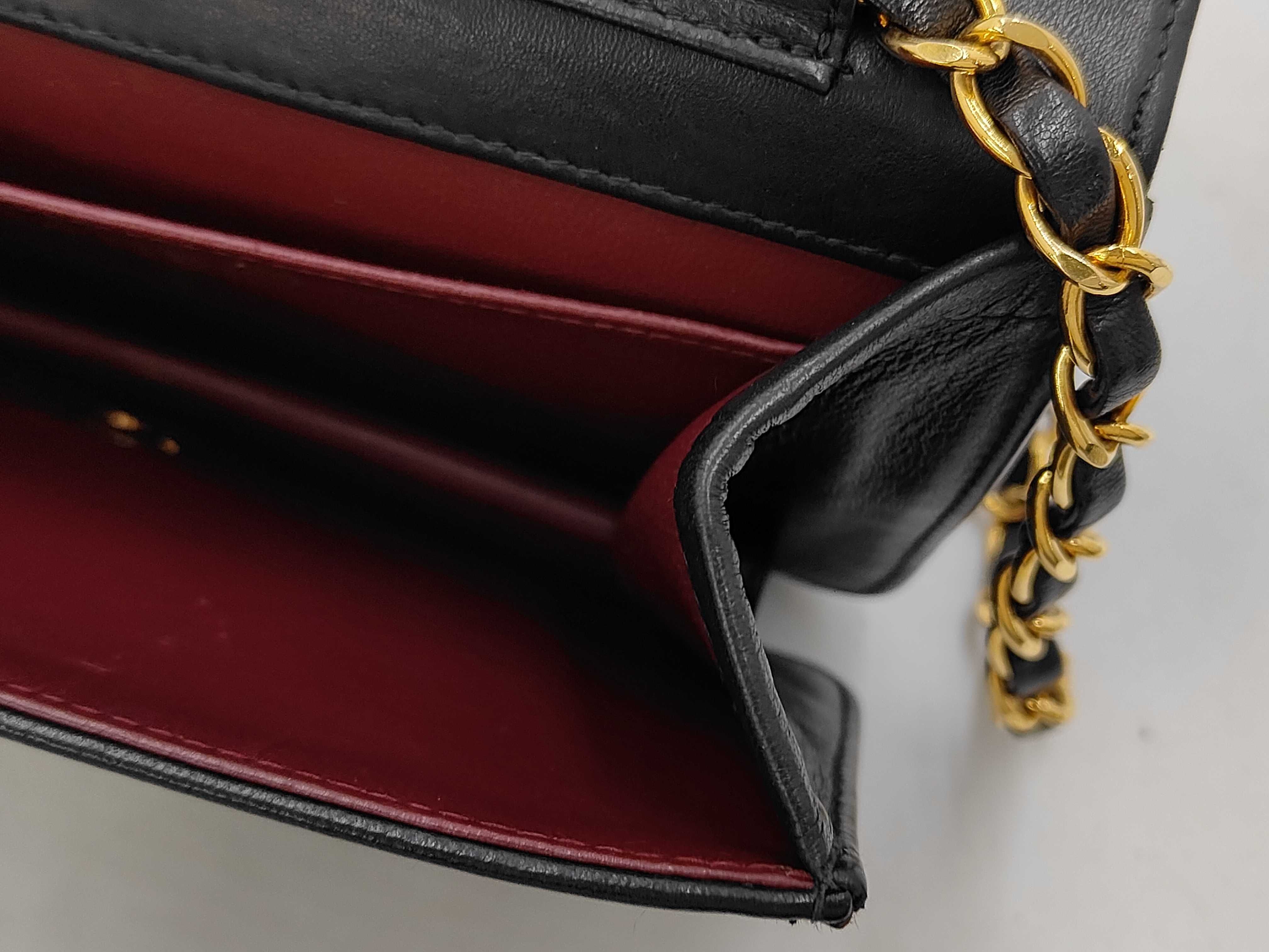 Matelassé Push-Lock Shoulder Bag, Black with Gold Hardware, Series 4, Chain, with Card and Seal. — view 12