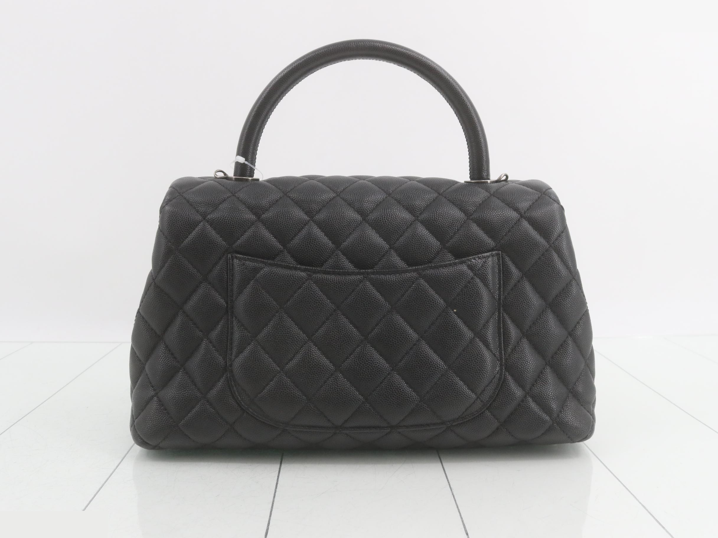 Caviar Skin Coco Handle 2-Way Handbag — view 2