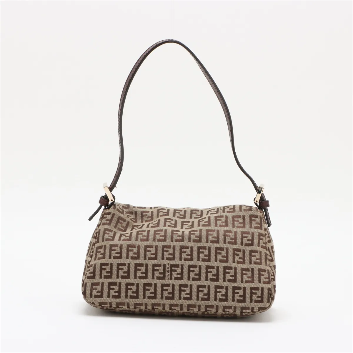 Zucchino Mamma Bucket Canvas x Leather Shoulder Bag Beige 8BR180 — view 2
