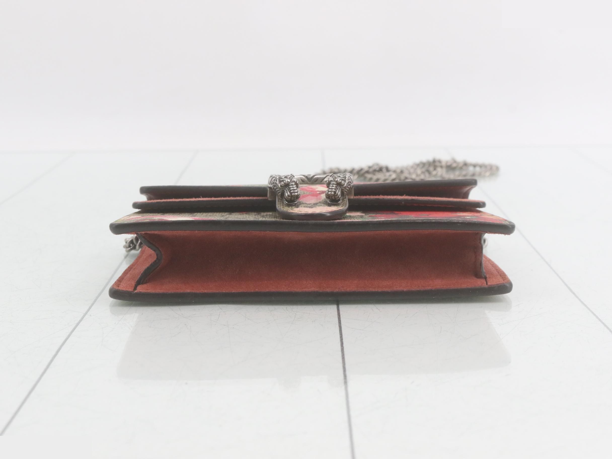 Dionysus GG Blooms/Supreme Suede Chain Wallet — view 3