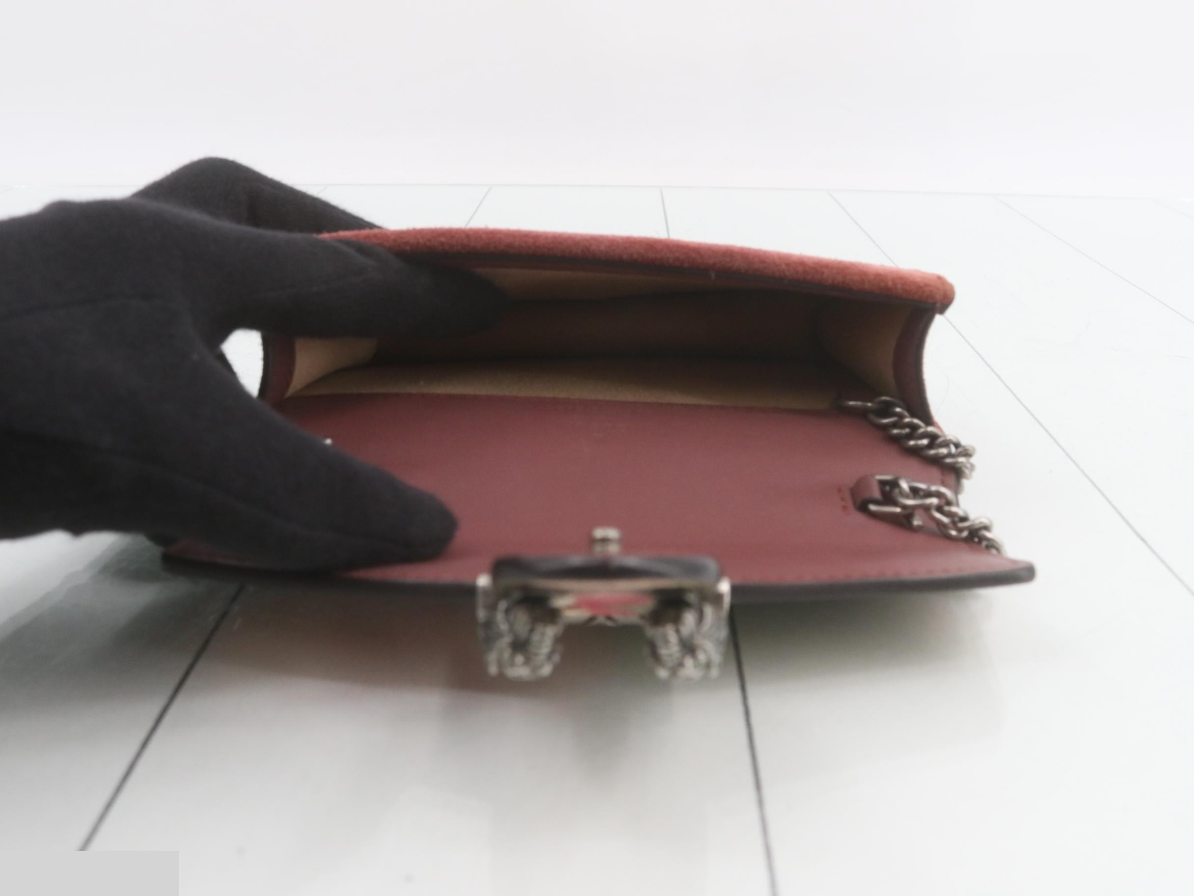 Dionysus GG Blooms/Supreme Suede Chain Wallet — view 4