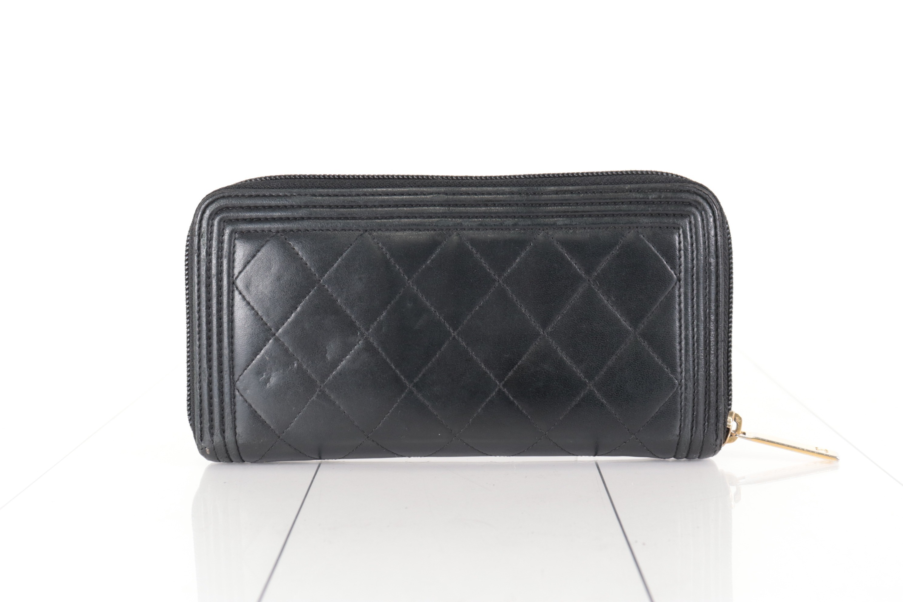 Boy Chanel Lambskin Long Wallet — view 2