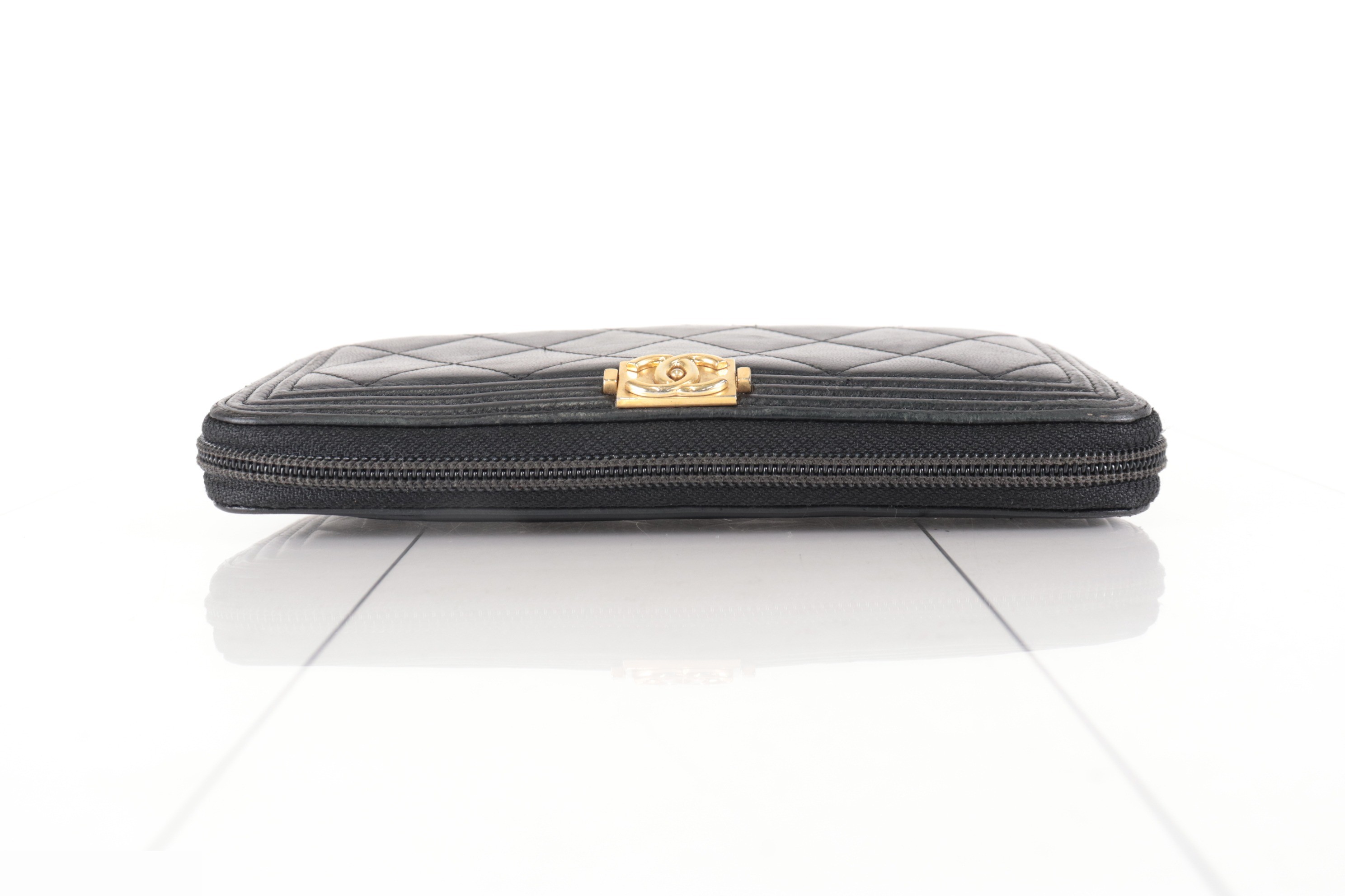 Boy Chanel Lambskin Long Wallet — view 3