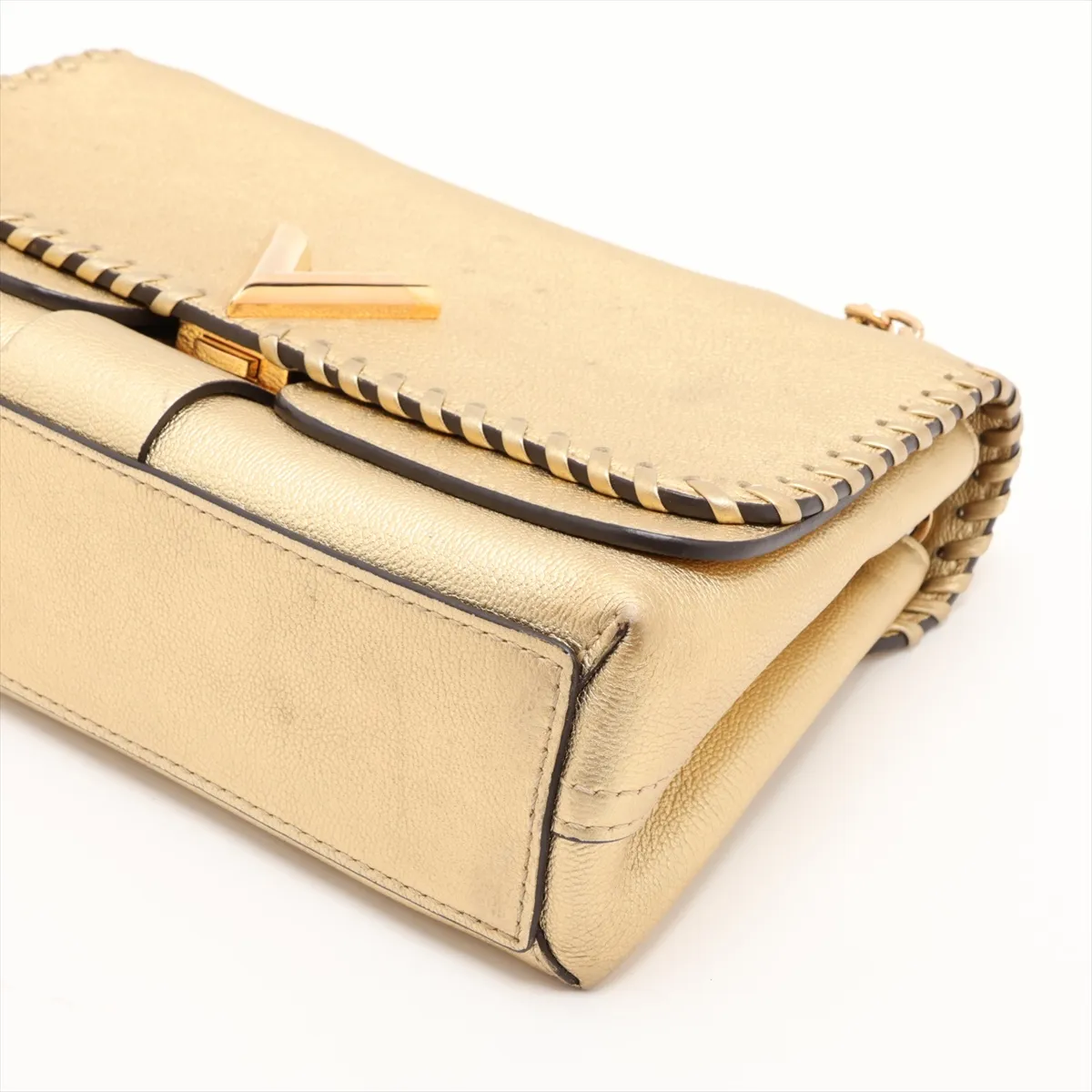 LV Logo Very Chain Bag M43202 FO3177 Gold — view 3