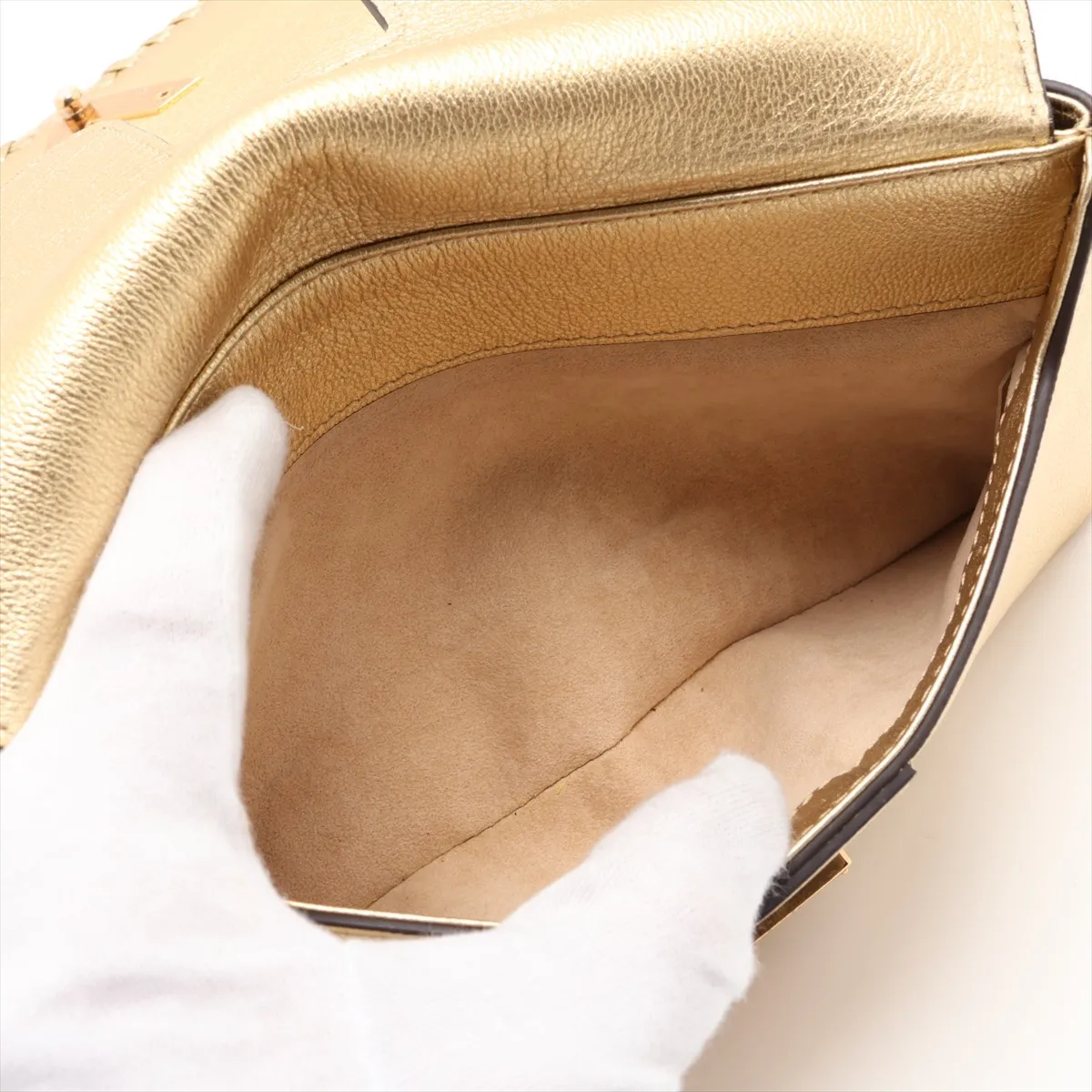 LV Logo Very Chain Bag M43202 FO3177 Gold — view 6