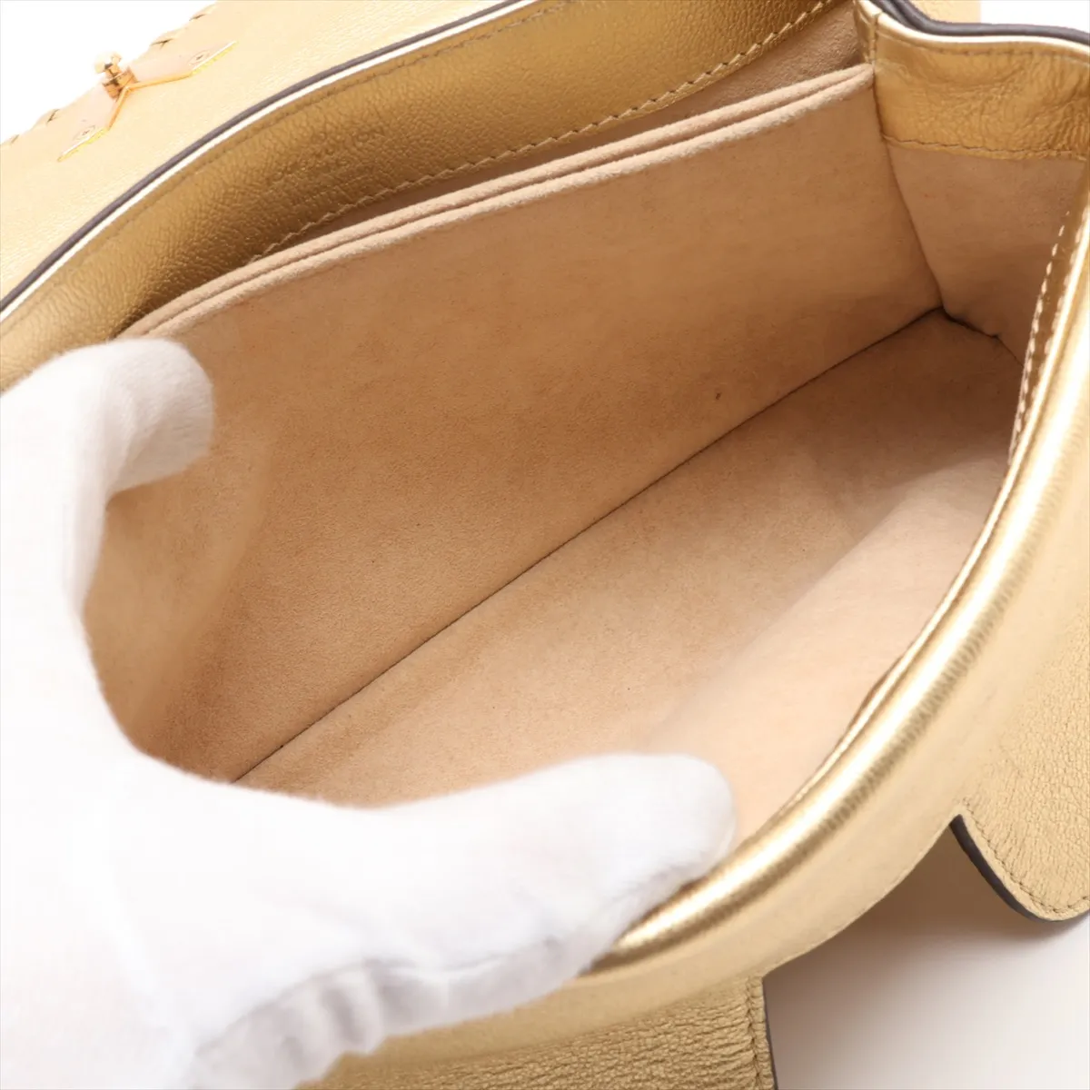 LV Logo Very Chain Bag M43202 FO3177 Gold — view 7