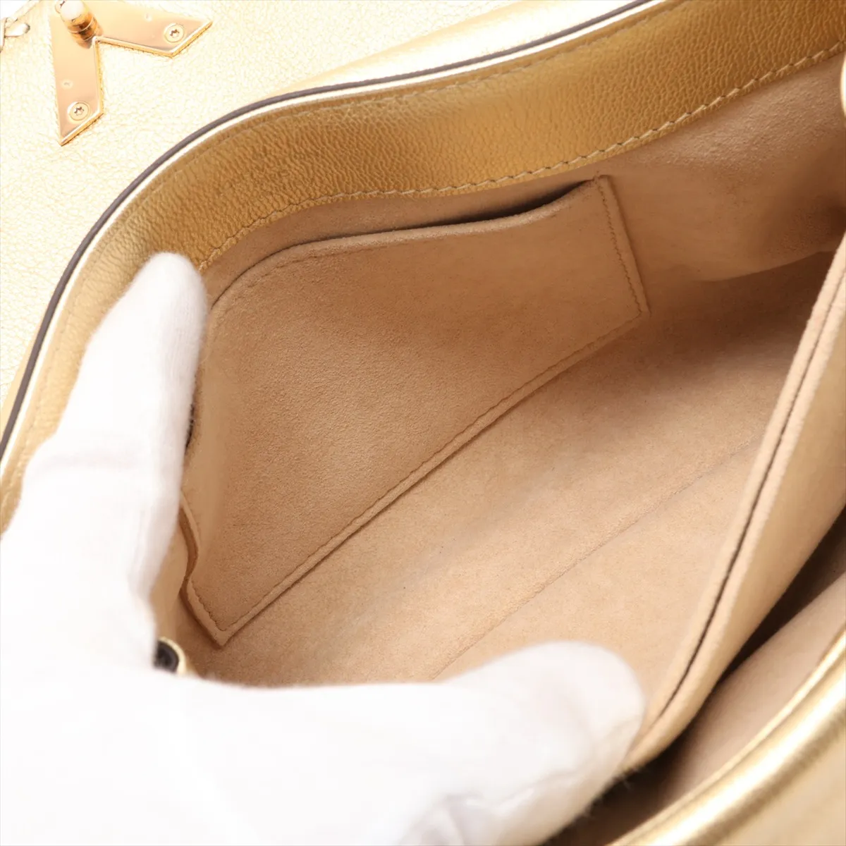 LV Logo Very Chain Bag M43202 FO3177 Gold — view 8