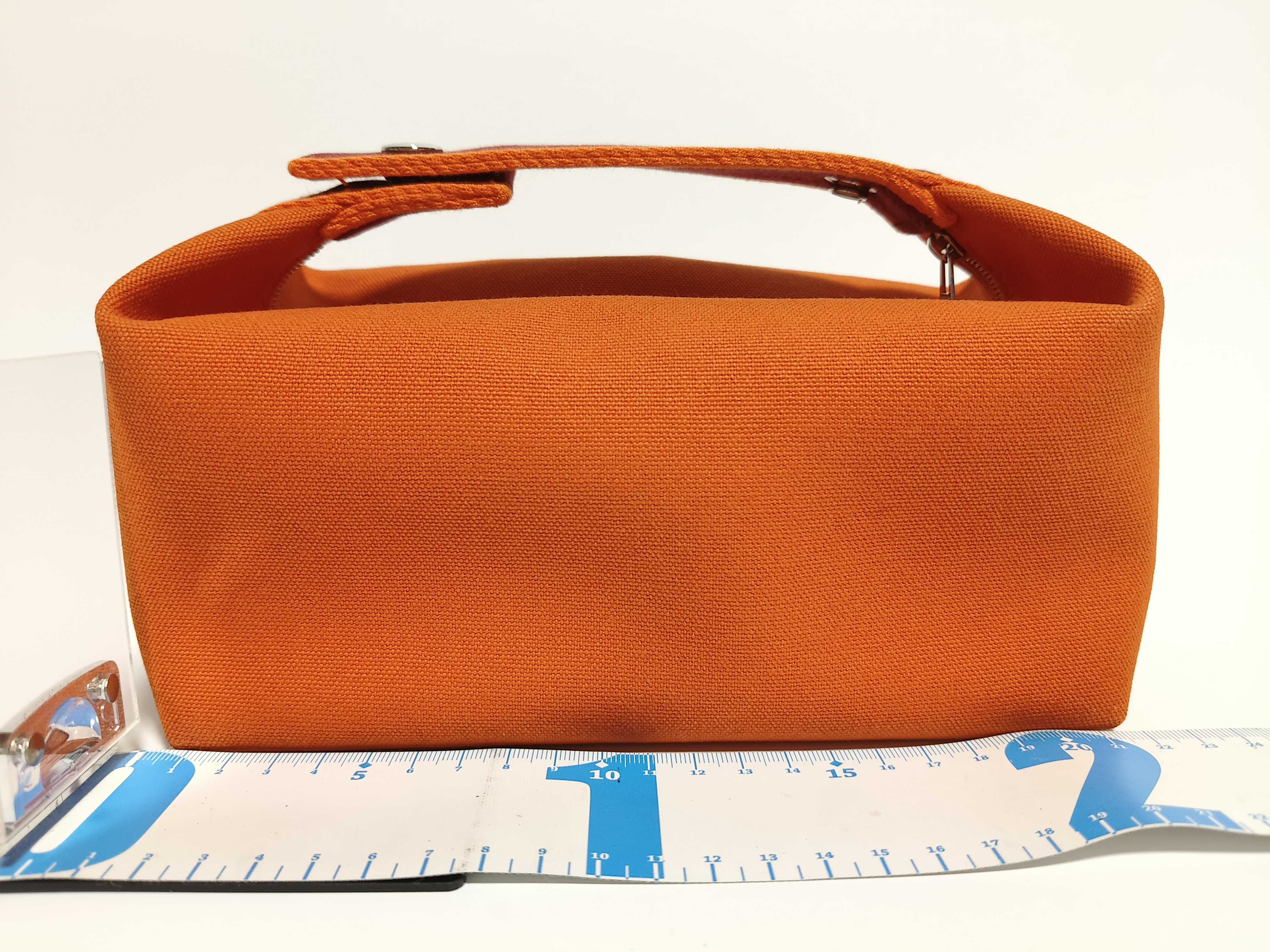 Bride à Black GM Canvas Handbag with Orange and Silver Hardware — view 2