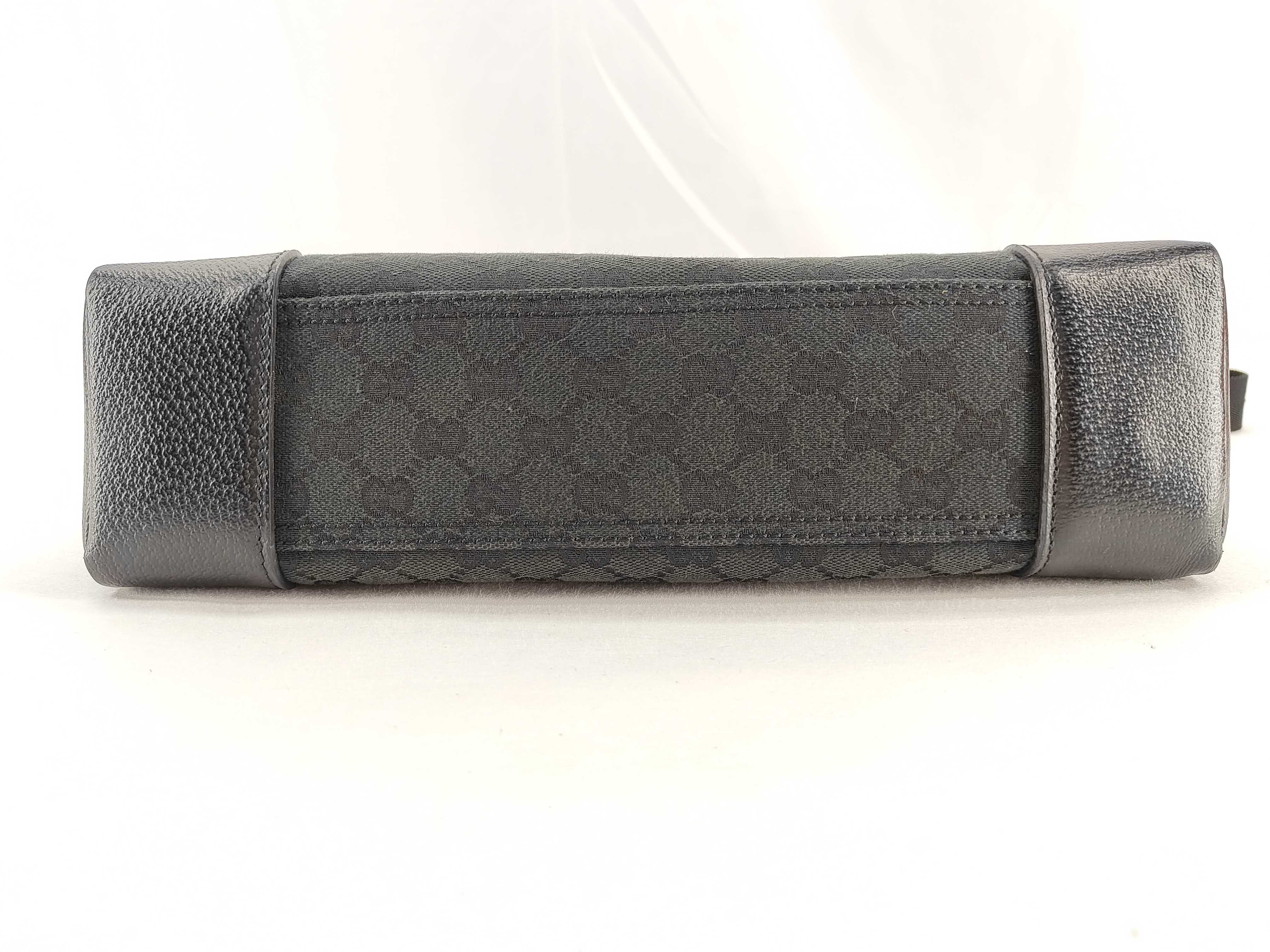 GG Canvas Shoulder Bag, Black — view 8