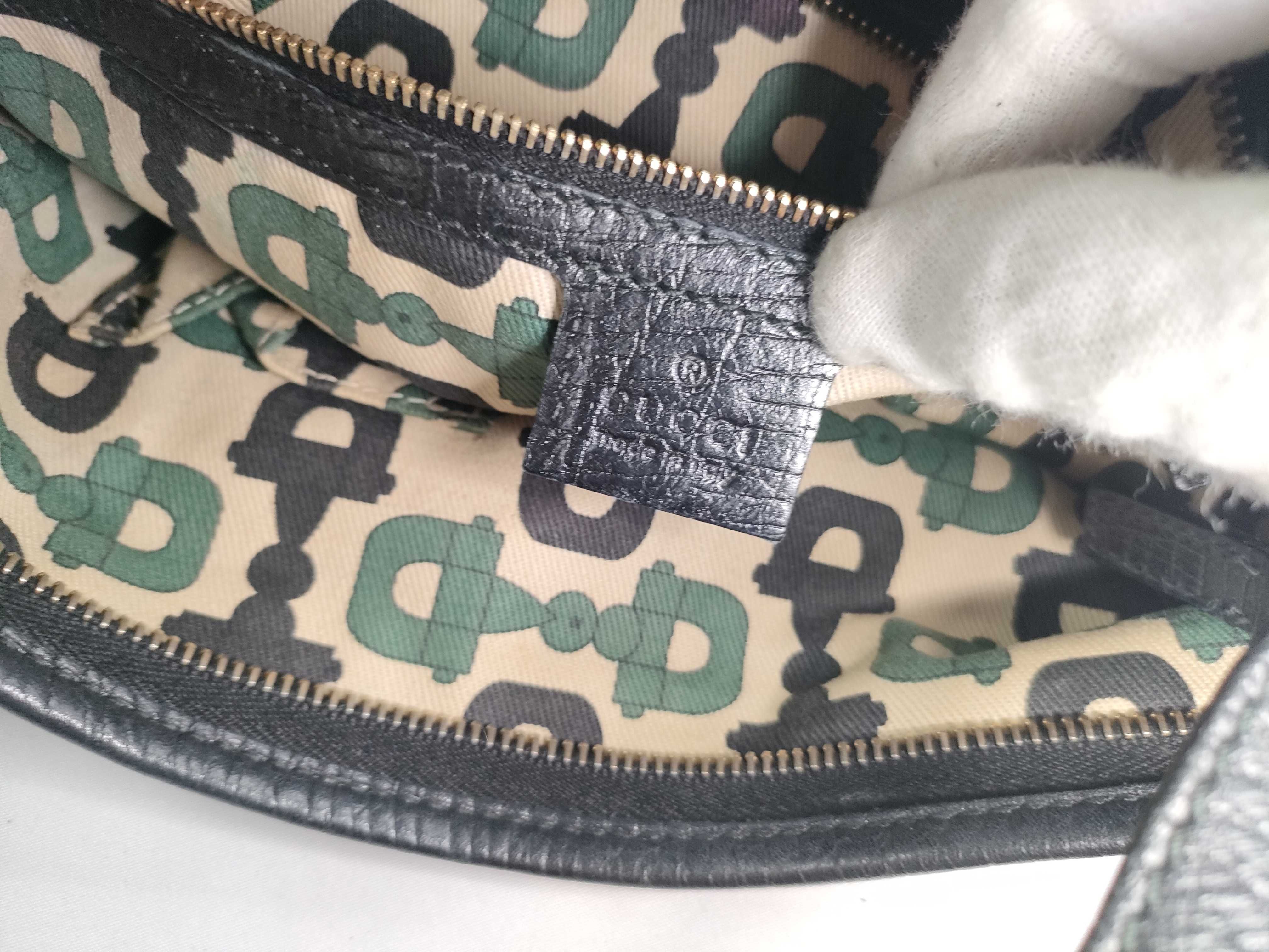 GG Canvas Shoulder Bag, Sherry Black Canvas 144388 — view 13
