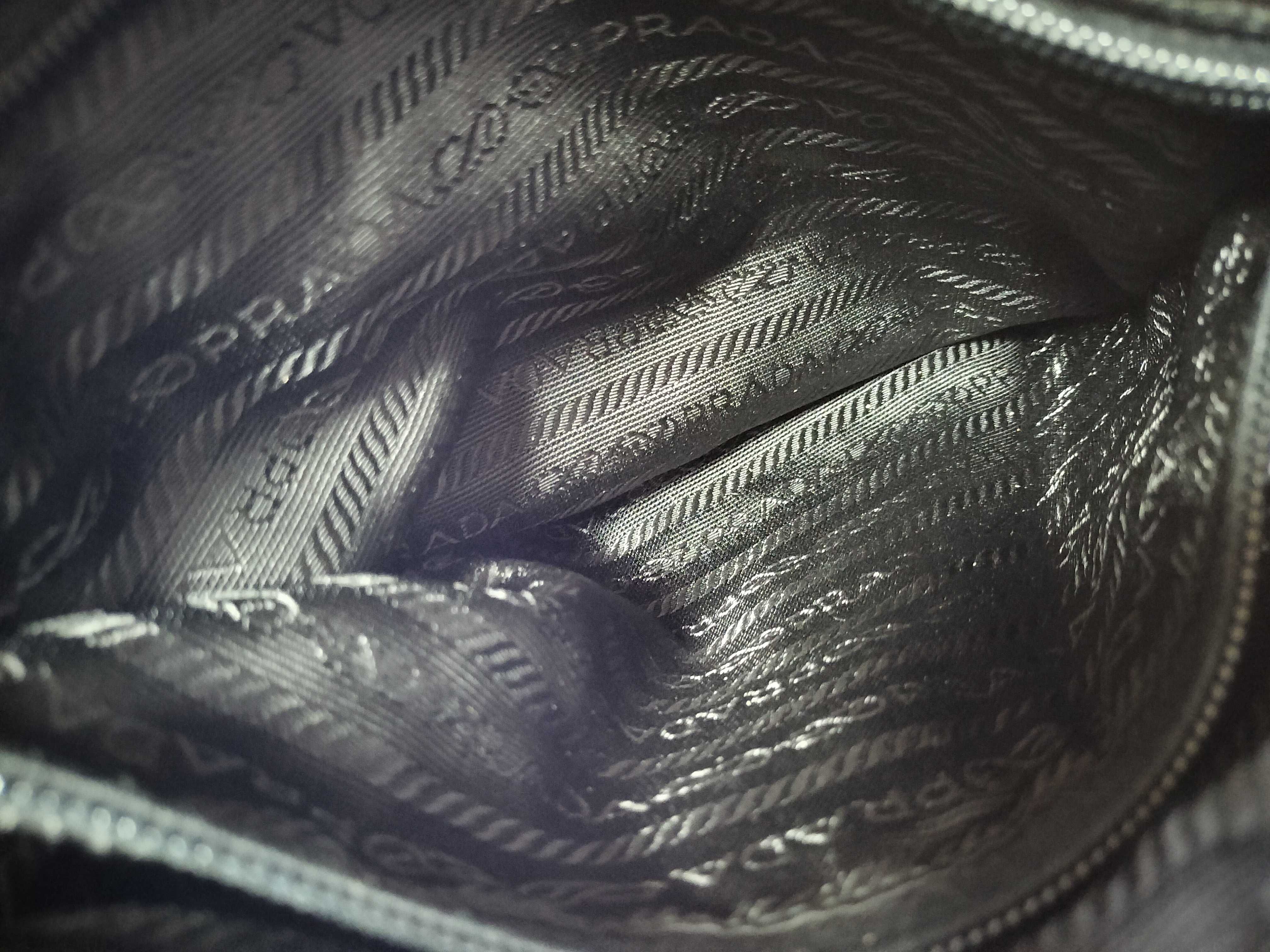 Nylon Shoulder Bag, Black Shoulder Bag — view 12