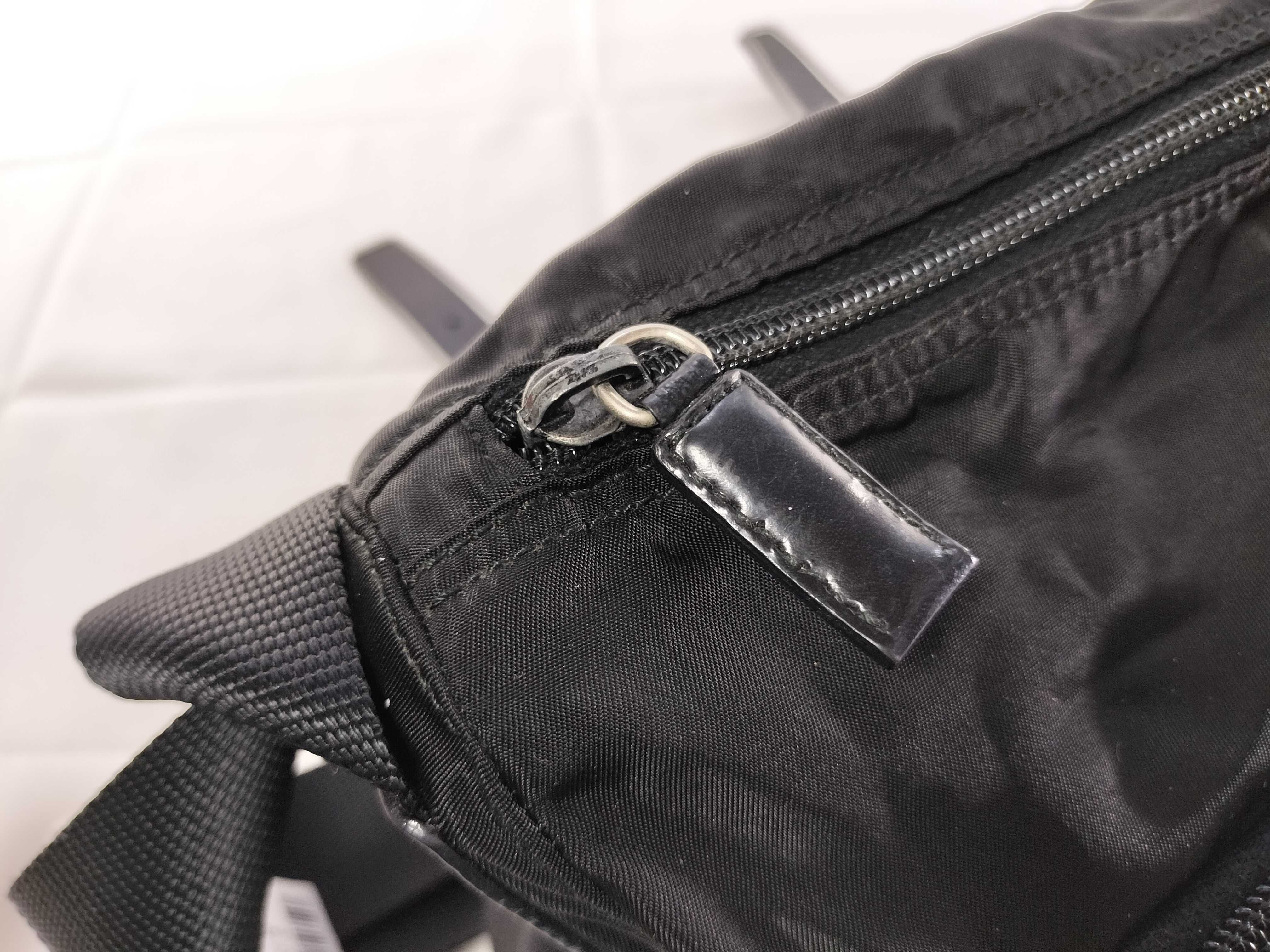 Nylon Shoulder Bag, Black Shoulder Bag — view 14