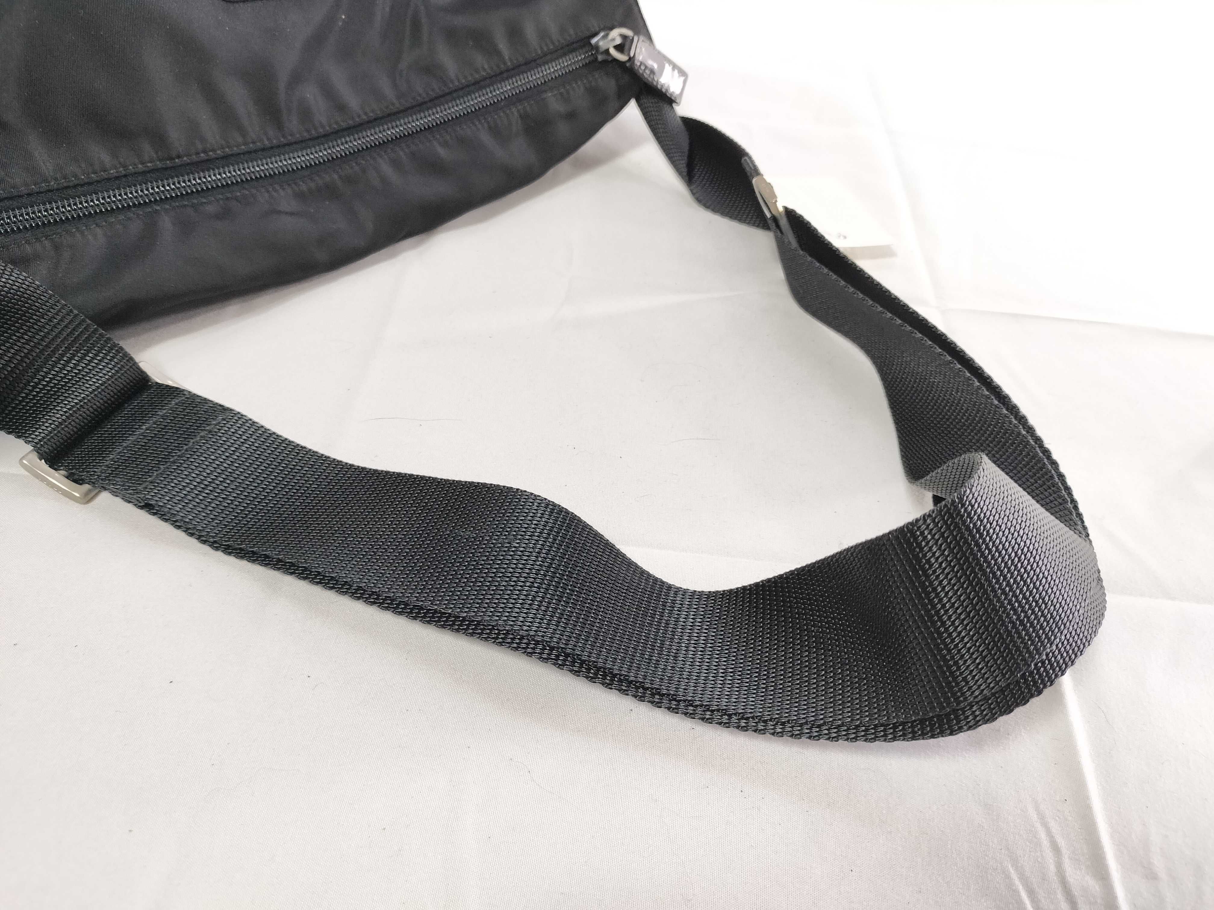 Nylon Shoulder Bag, Black Shoulder Bag — view 3