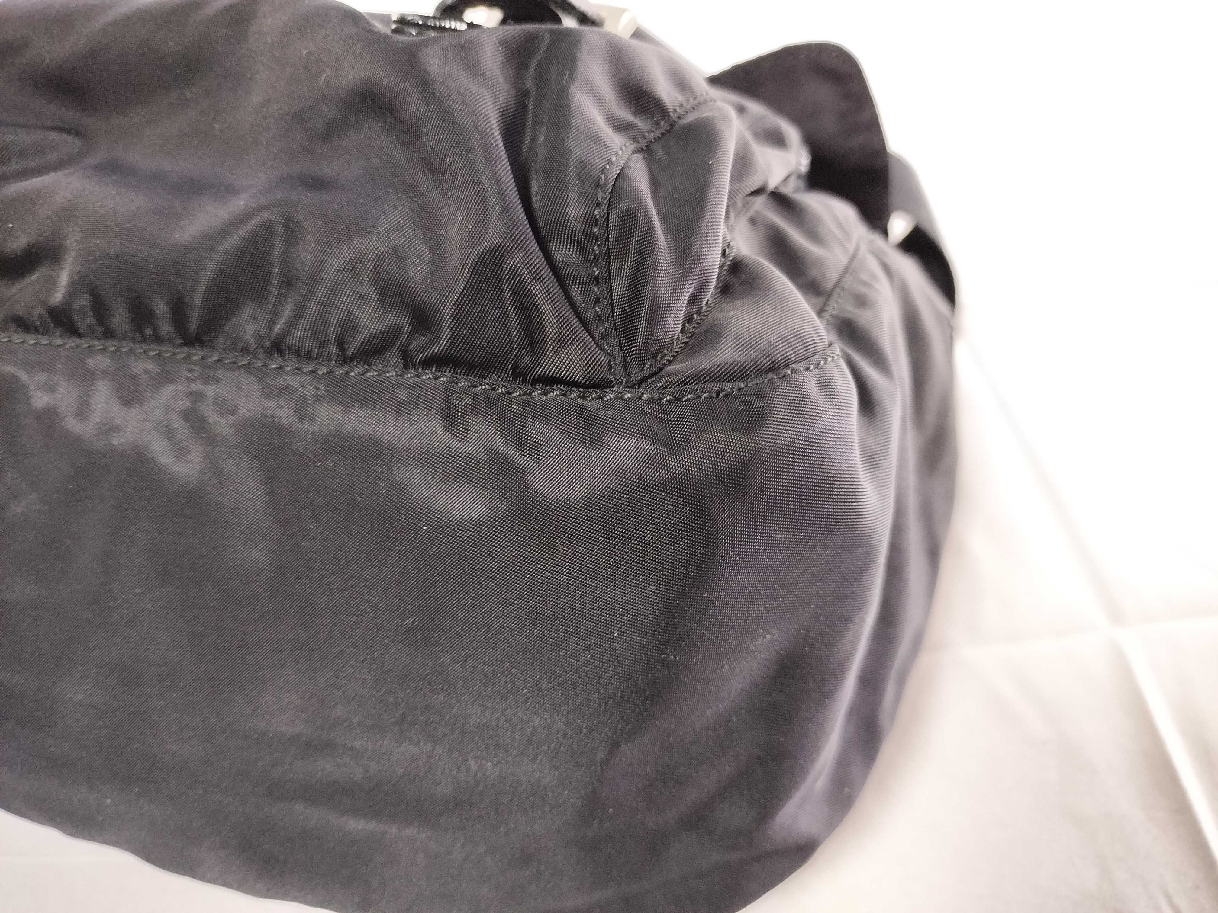 Nylon Shoulder Bag, Black Shoulder Bag — view 6