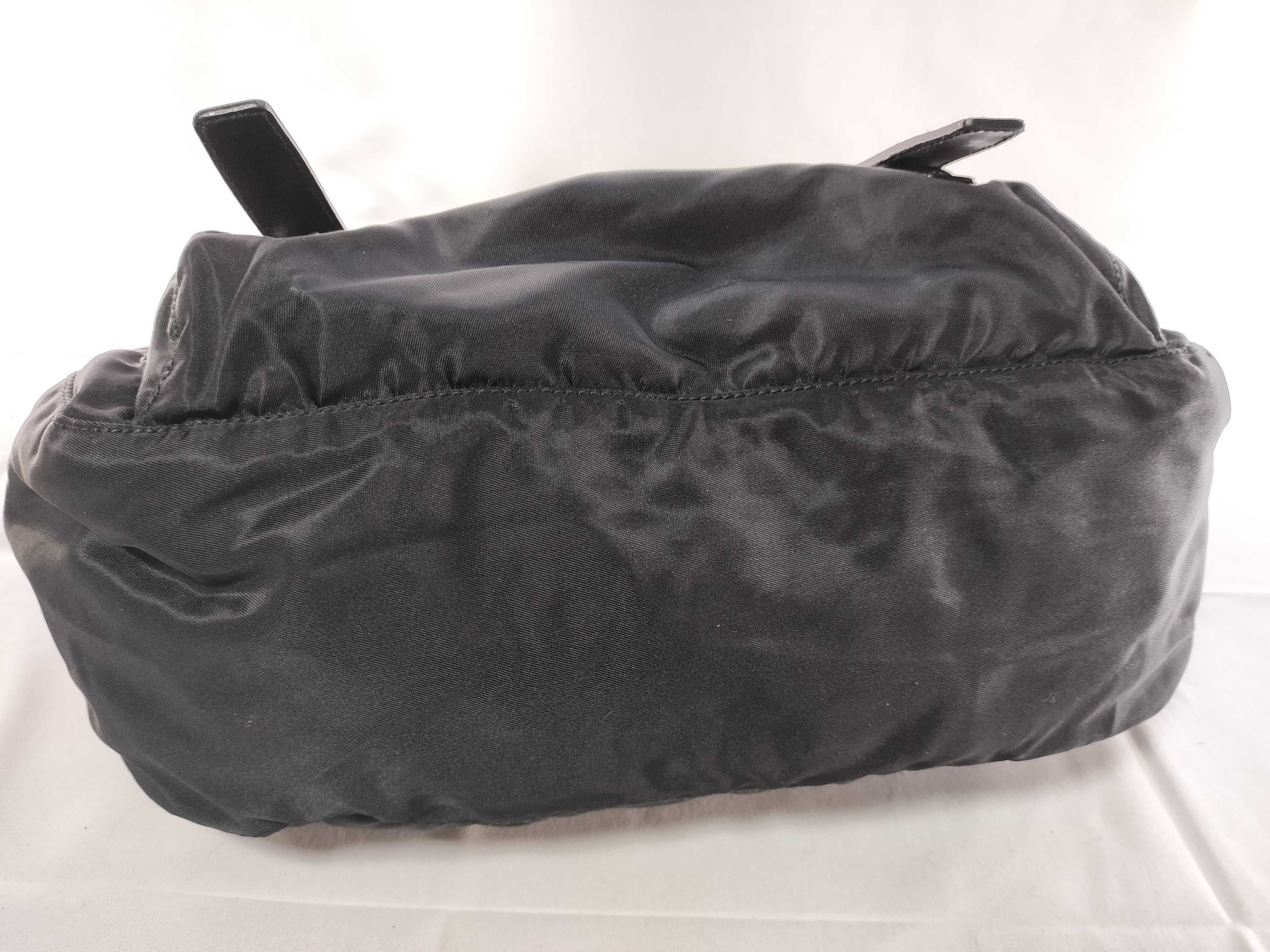 Nylon Shoulder Bag, Black Shoulder Bag — view 7