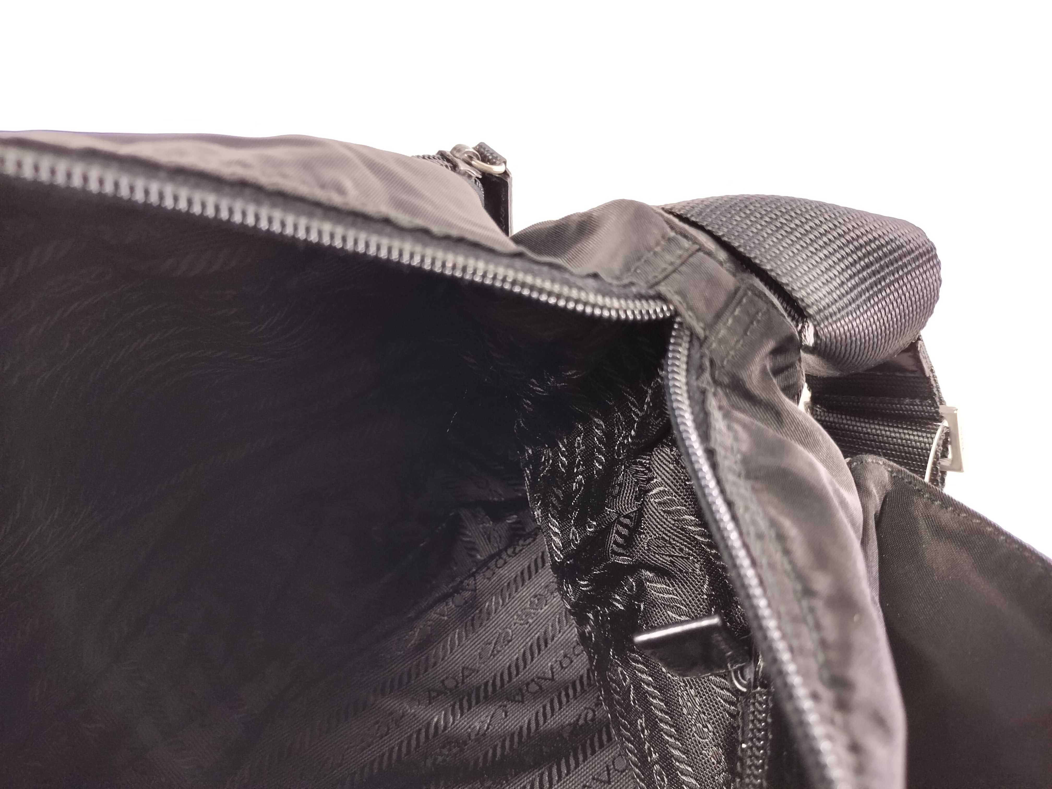 Nylon Shoulder Bag, Black Shoulder Bag — view 10