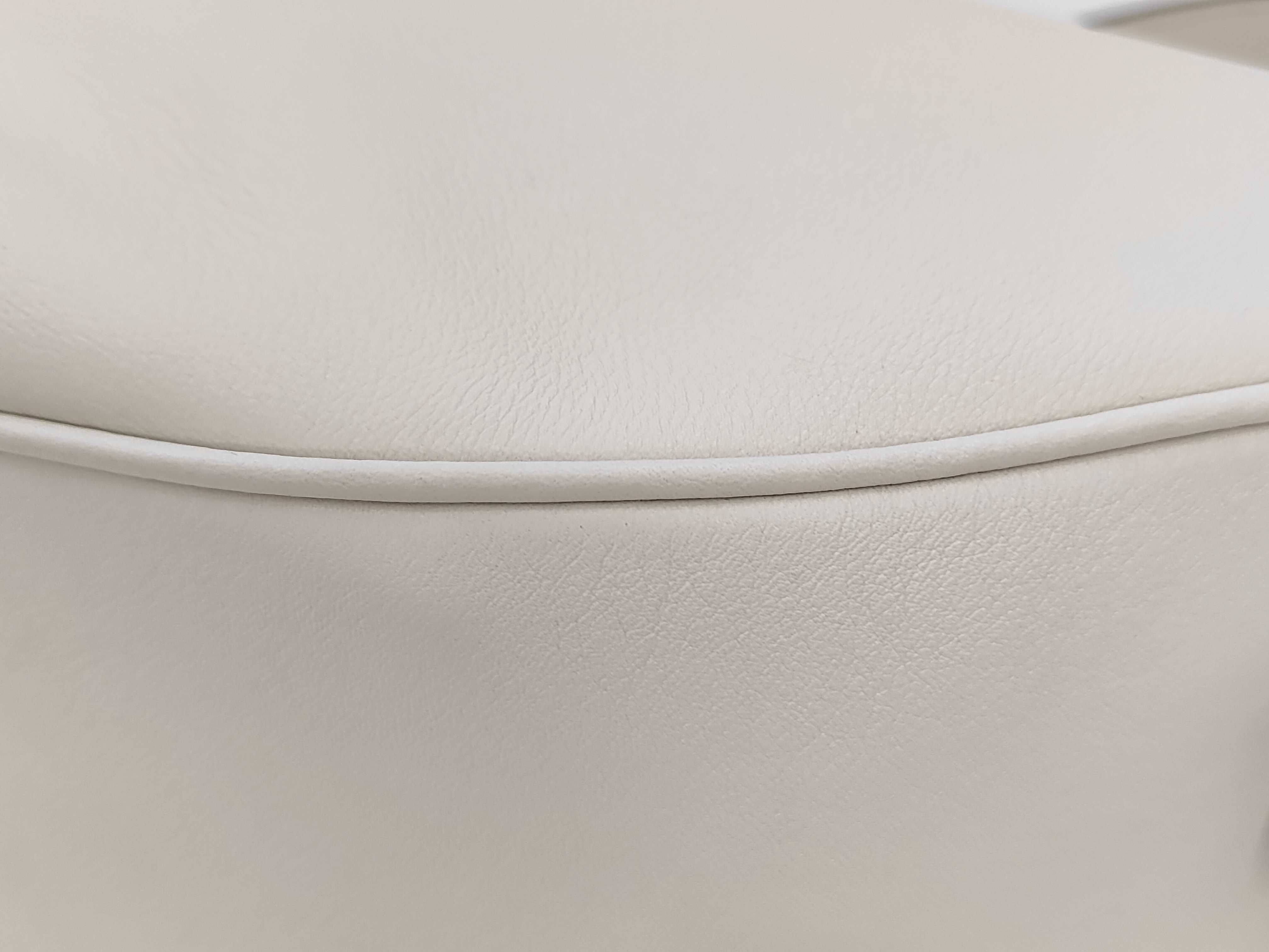 Demi-Lune Large Leather Shoulder Bag, White Moon 1BC255 Handbag — view 4
