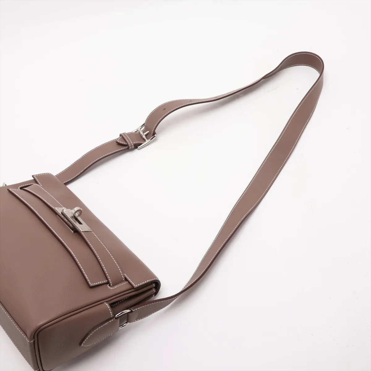 [Individually packaged] Hermes Kelly Messenger PM Evercolor Etoupe Silver Hardware K: 2025 — view 5