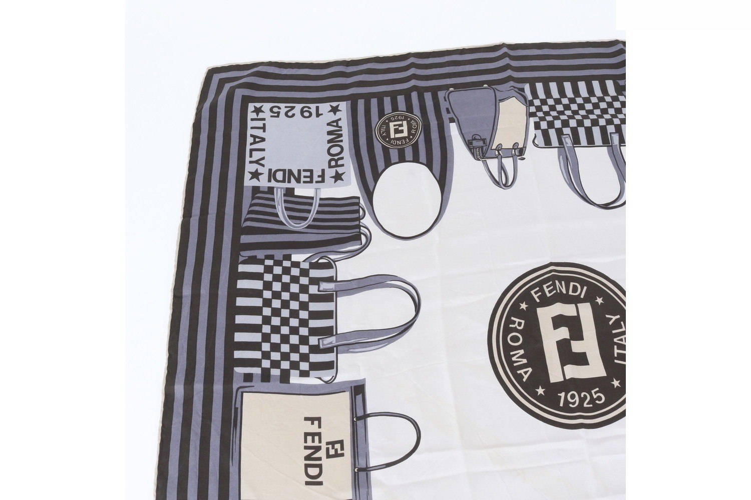 100% Silk Scarf with Tag — view 2