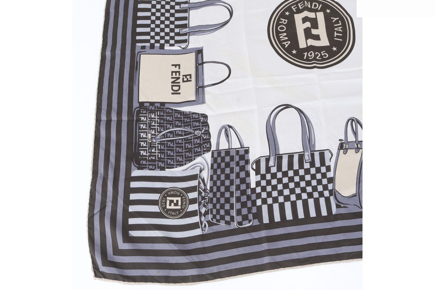 100% Silk Scarf with Tag — view 4