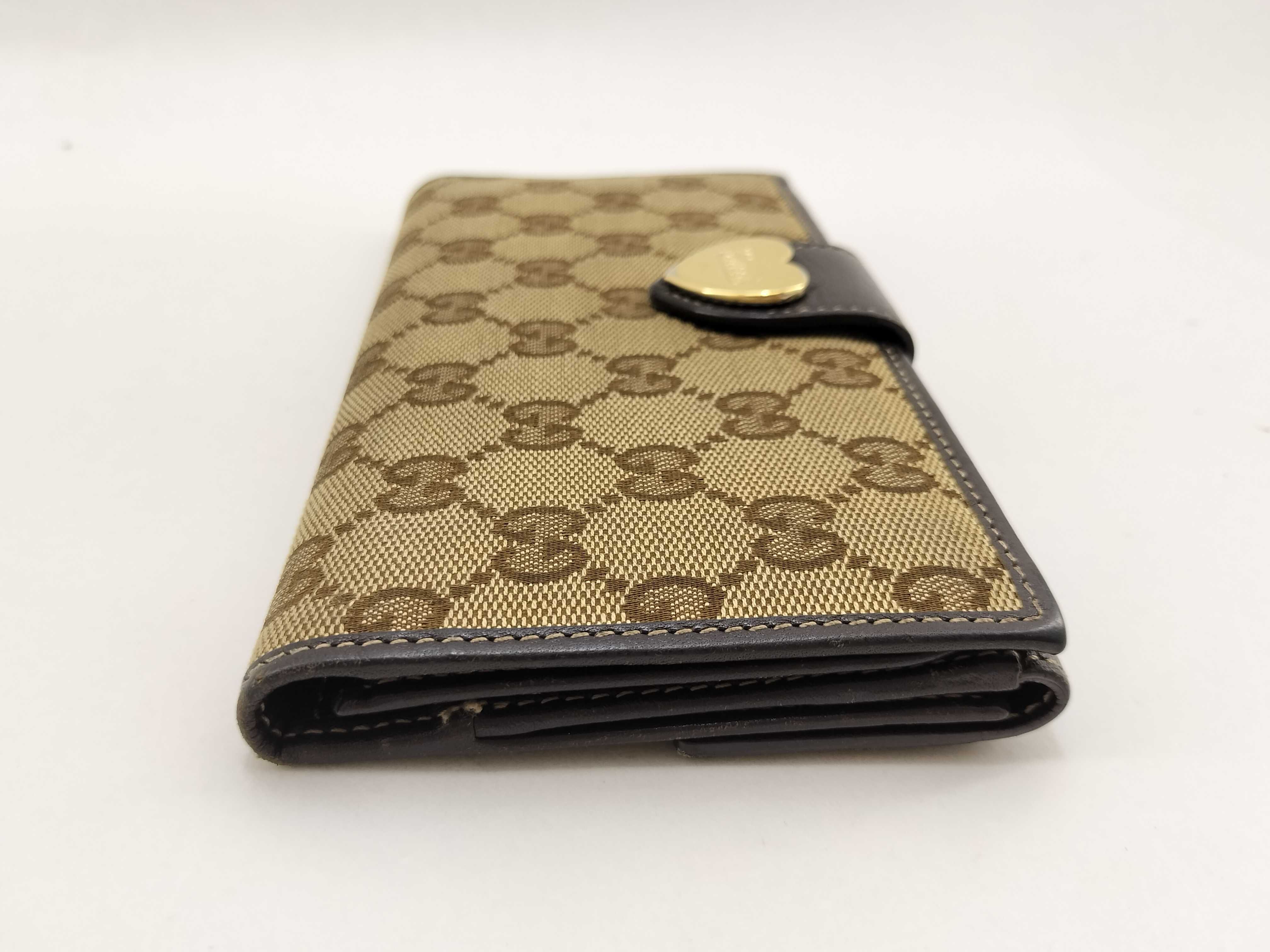 GG Canvas 203550 Heart Canvas Long Wallet — view 3