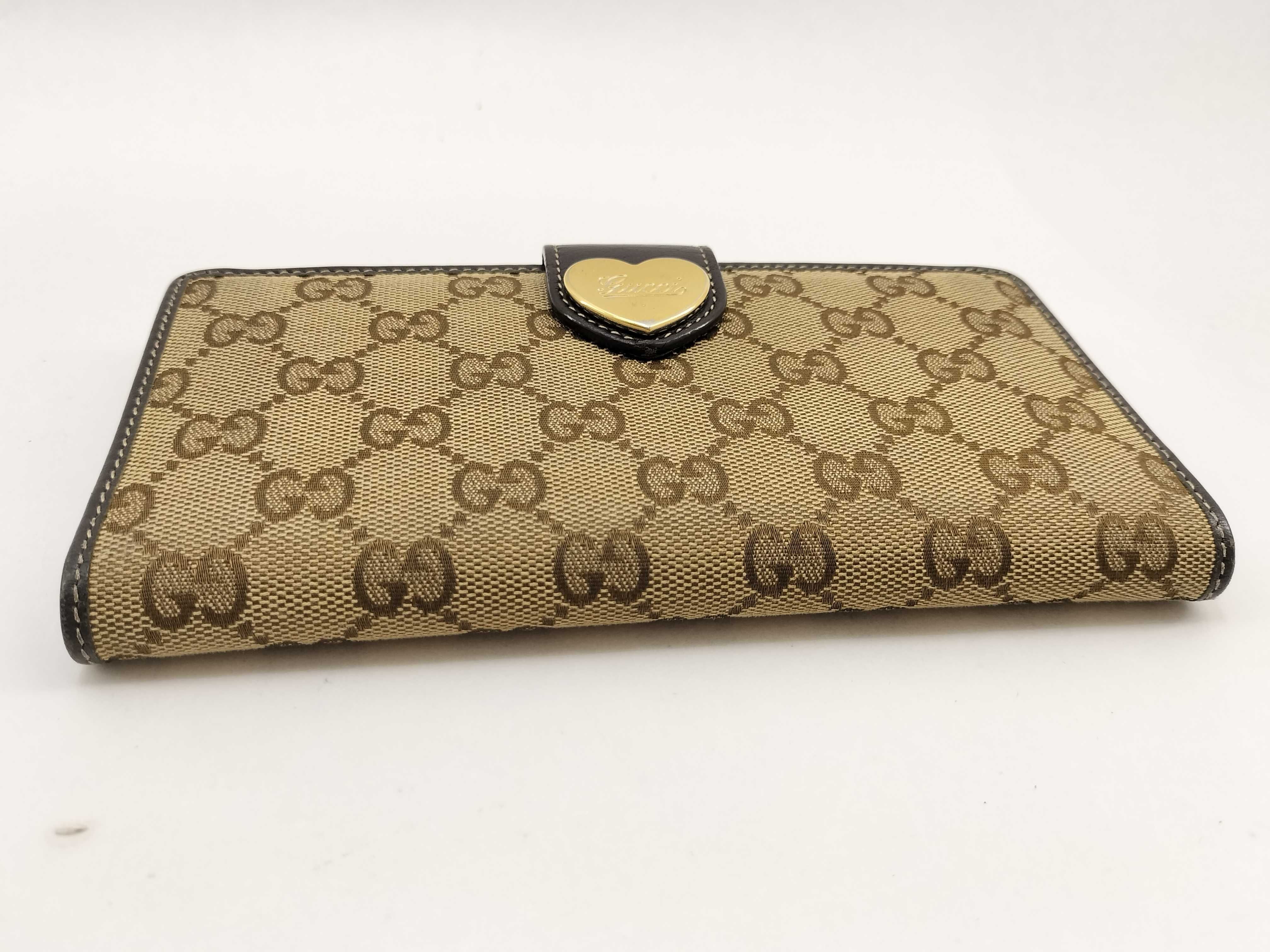 GG Canvas 203550 Heart Canvas Long Wallet — view 5