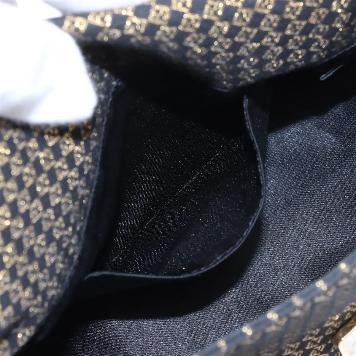 Mamma Bucket Canvas x Leather Shoulder Bag Gold 8BR180 — view 8