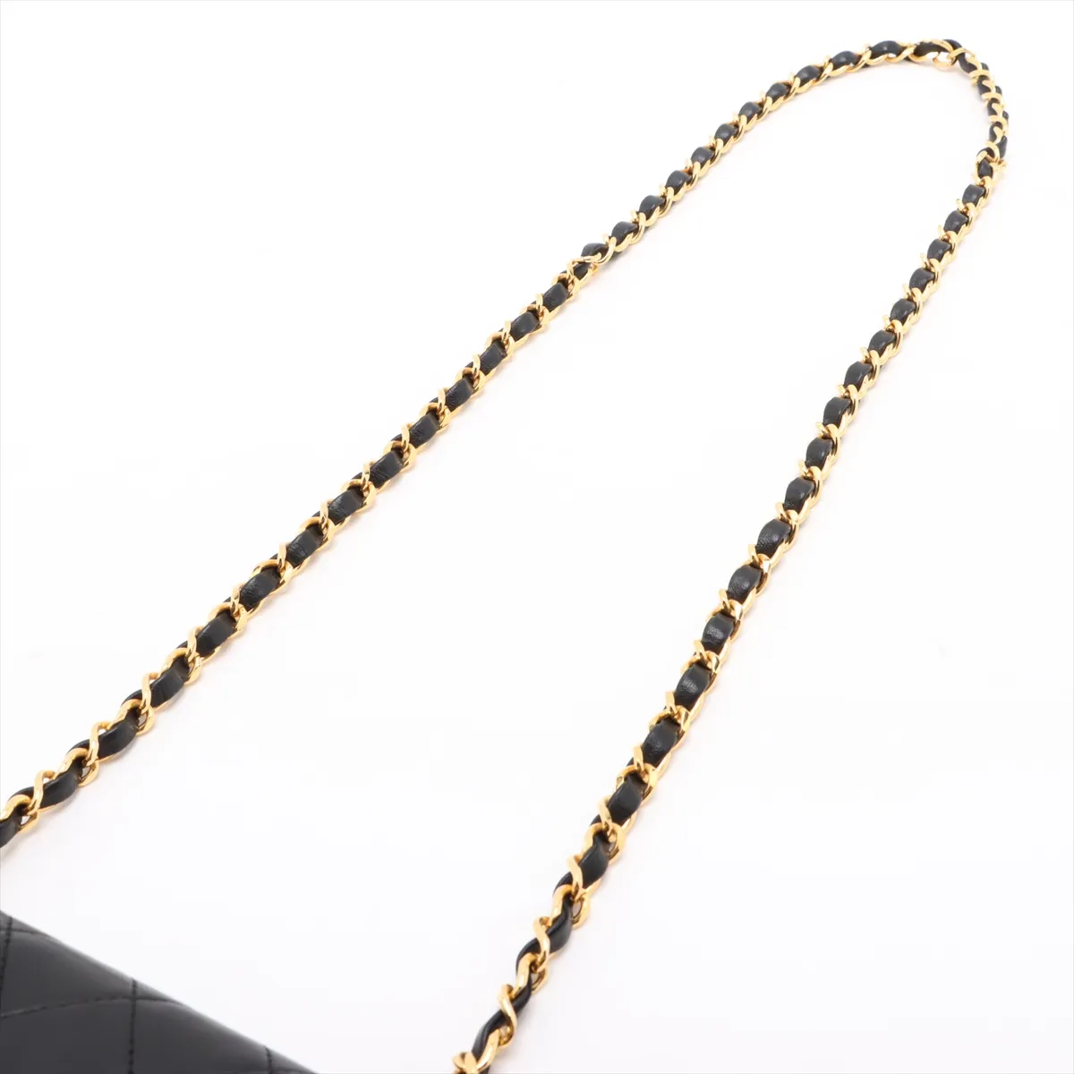 Mini Matelasse 17 Lambskin Single Flap Single Chain Bag Black Gold Hardware 1173269 No. 1 A01115 — view 5