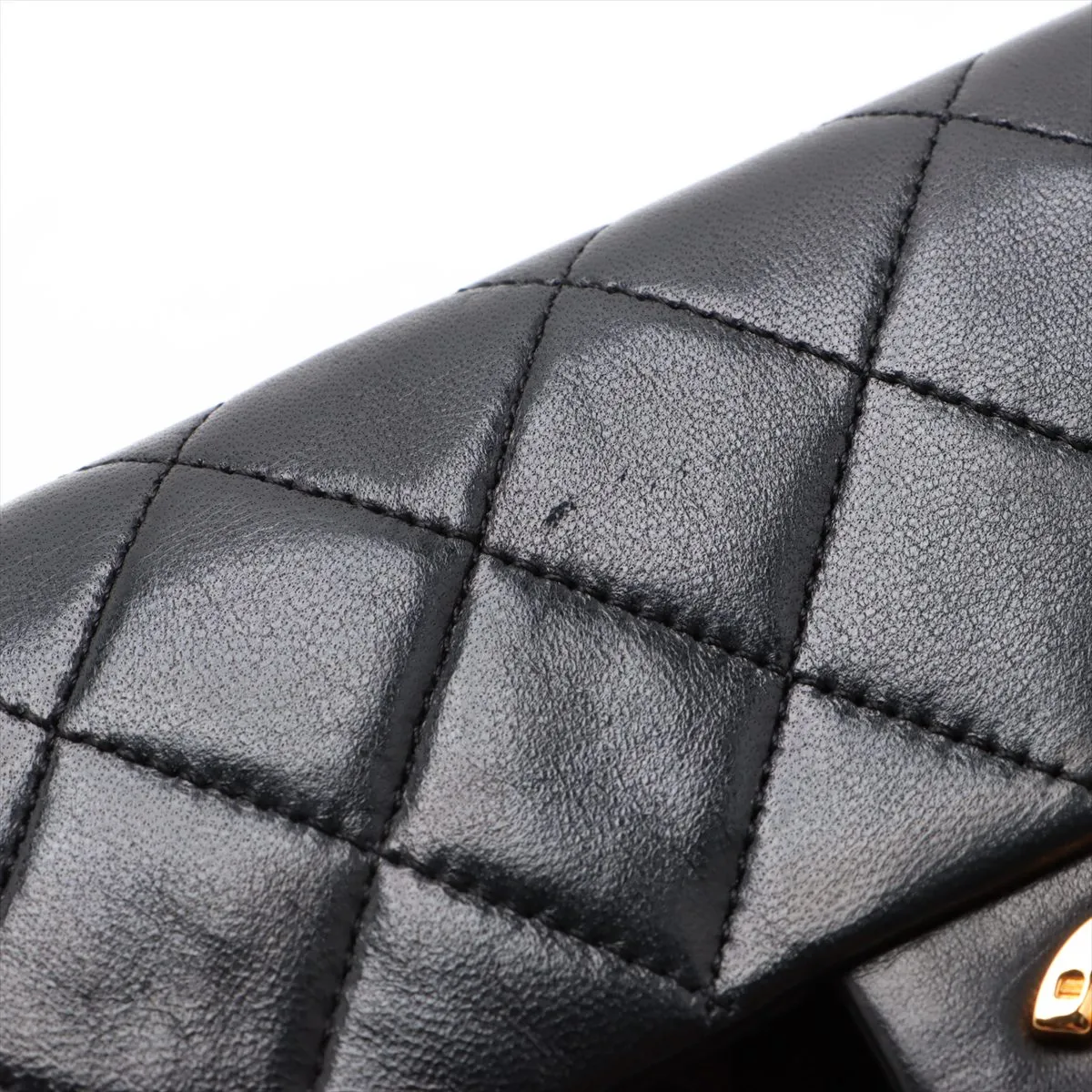 Mini Matelasse 17 Lambskin Single Flap Single Chain Bag Black Gold Hardware 1173269 No. 1 A01115 — view 10