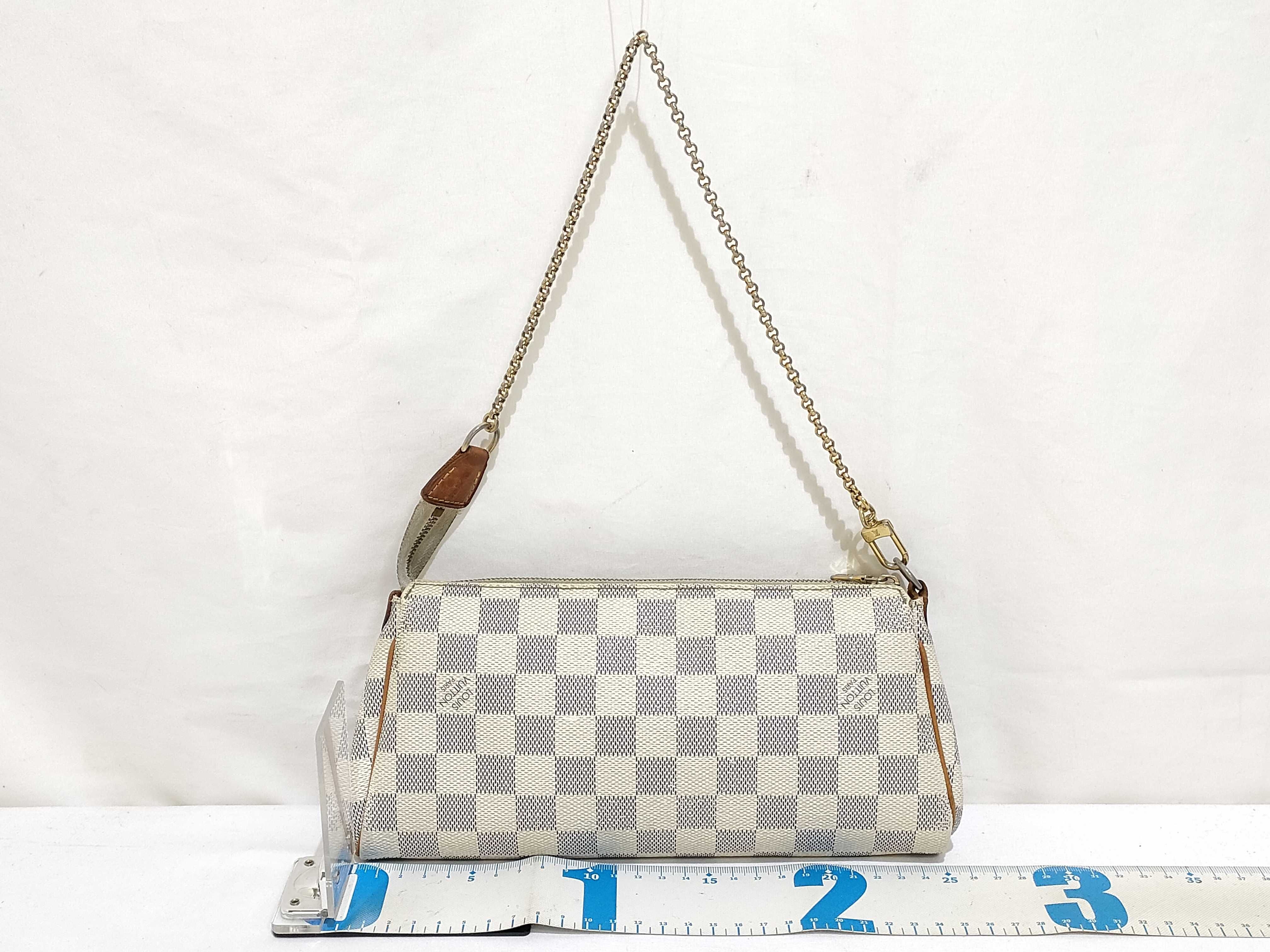 Damier Azur Eva N55214 White DU4100 Shoulder Bag — view 2