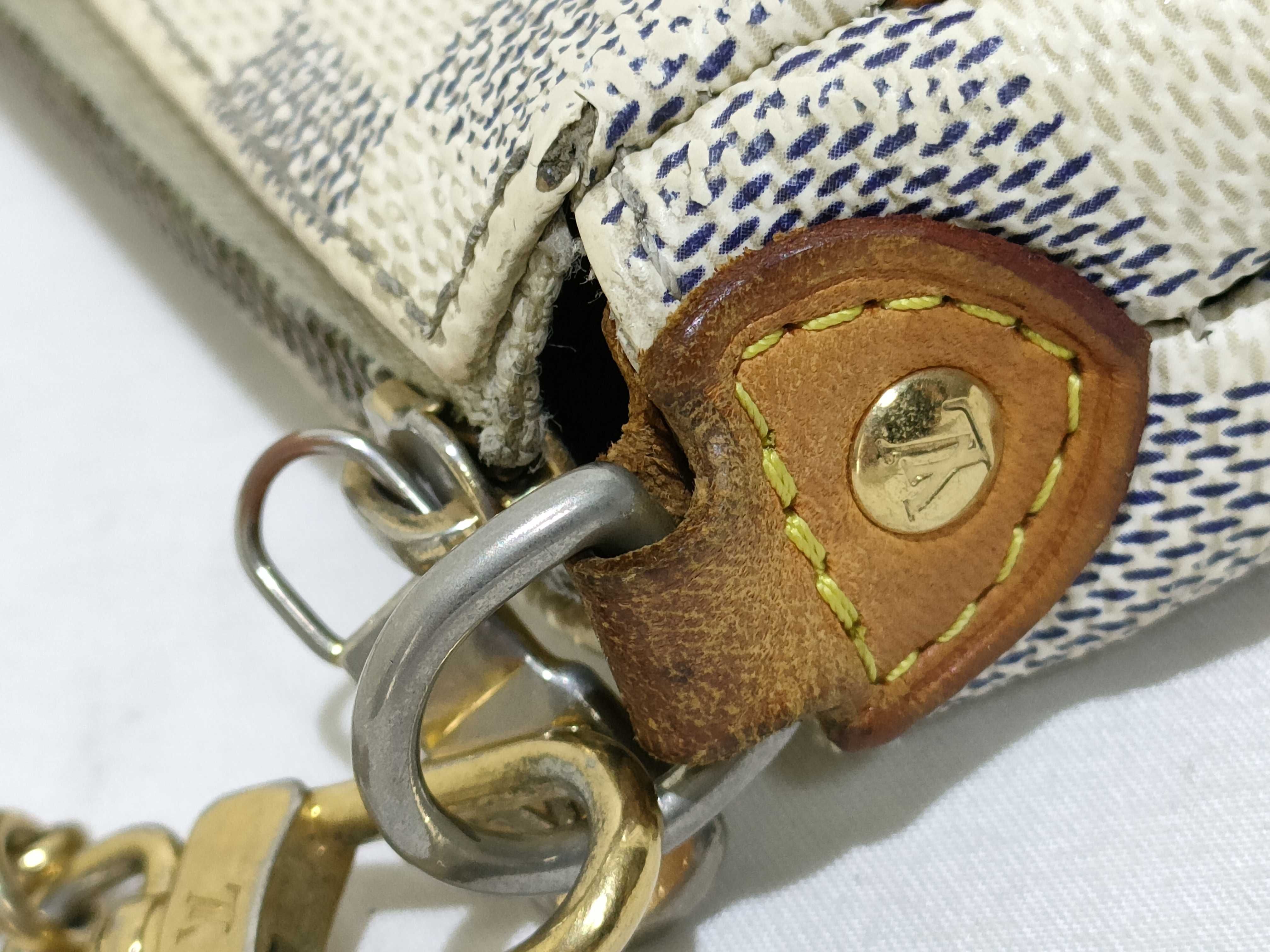 Damier Azur Eva N55214 White DU4100 Shoulder Bag — view 5