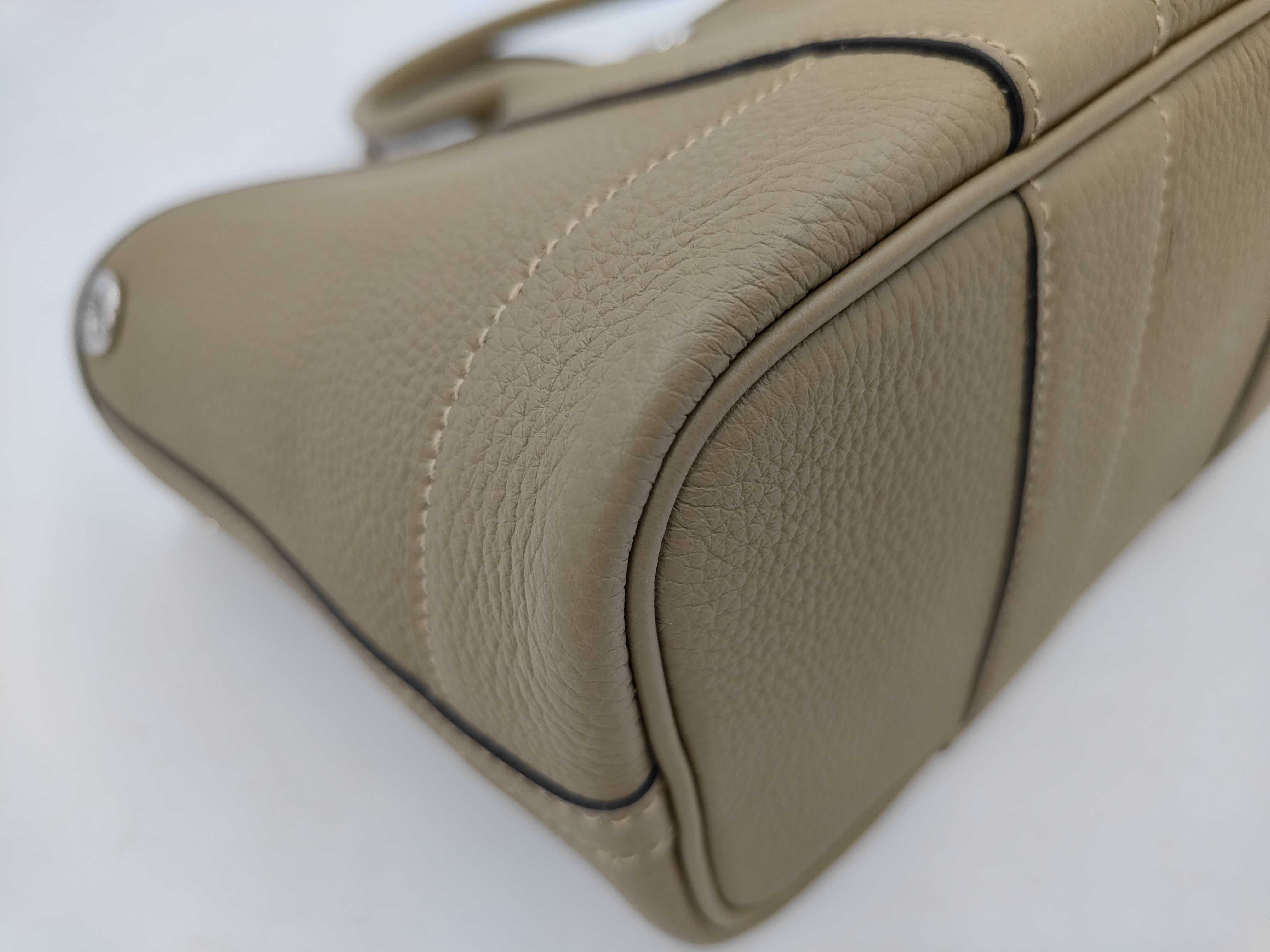 Garden Party Neo Dune Togo Silver Hardware G Stamp Handbag — view 4