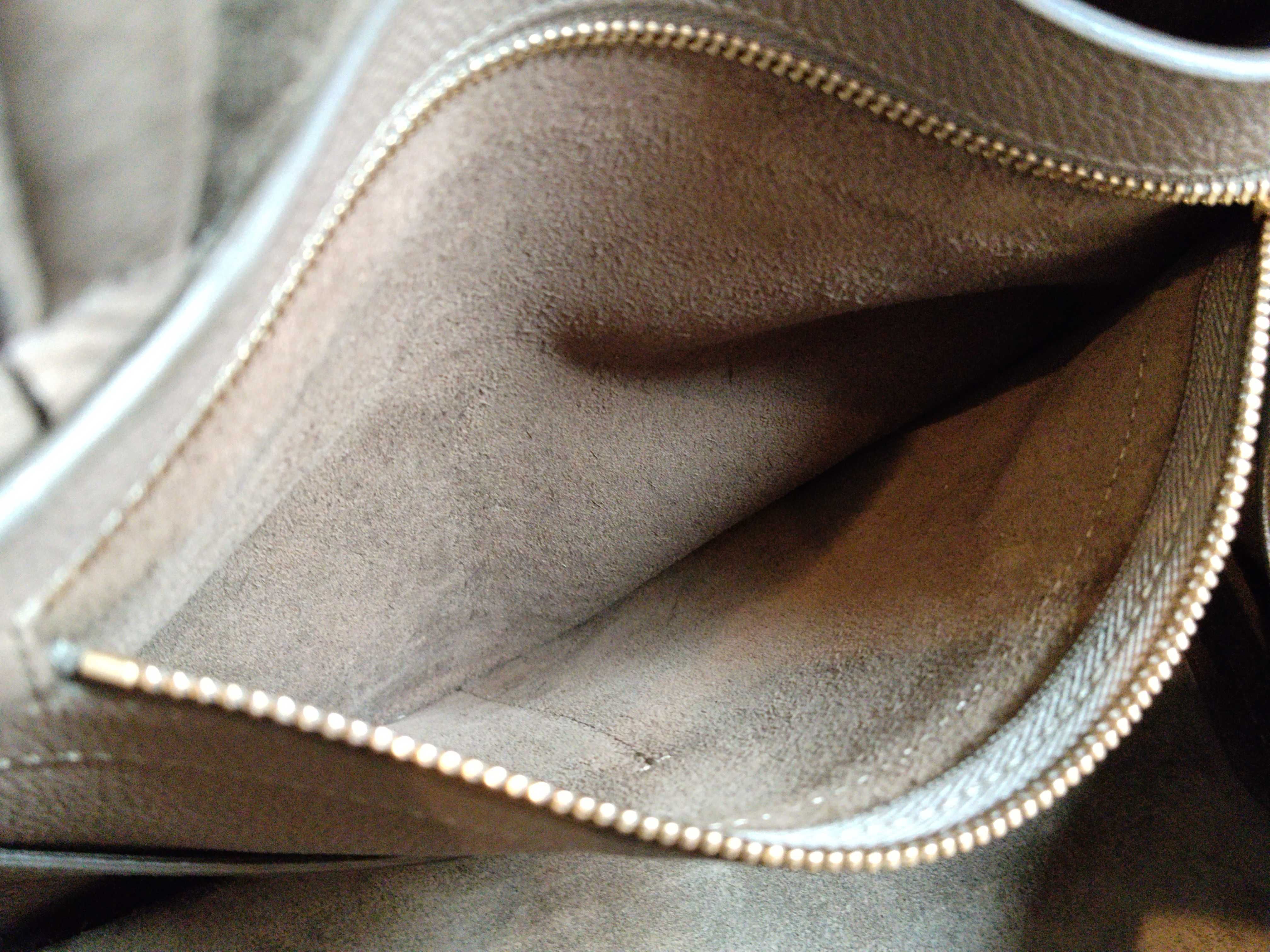 Cabas Phantom Leather Medium Tote Bag, Brown Tote Bag — view 11