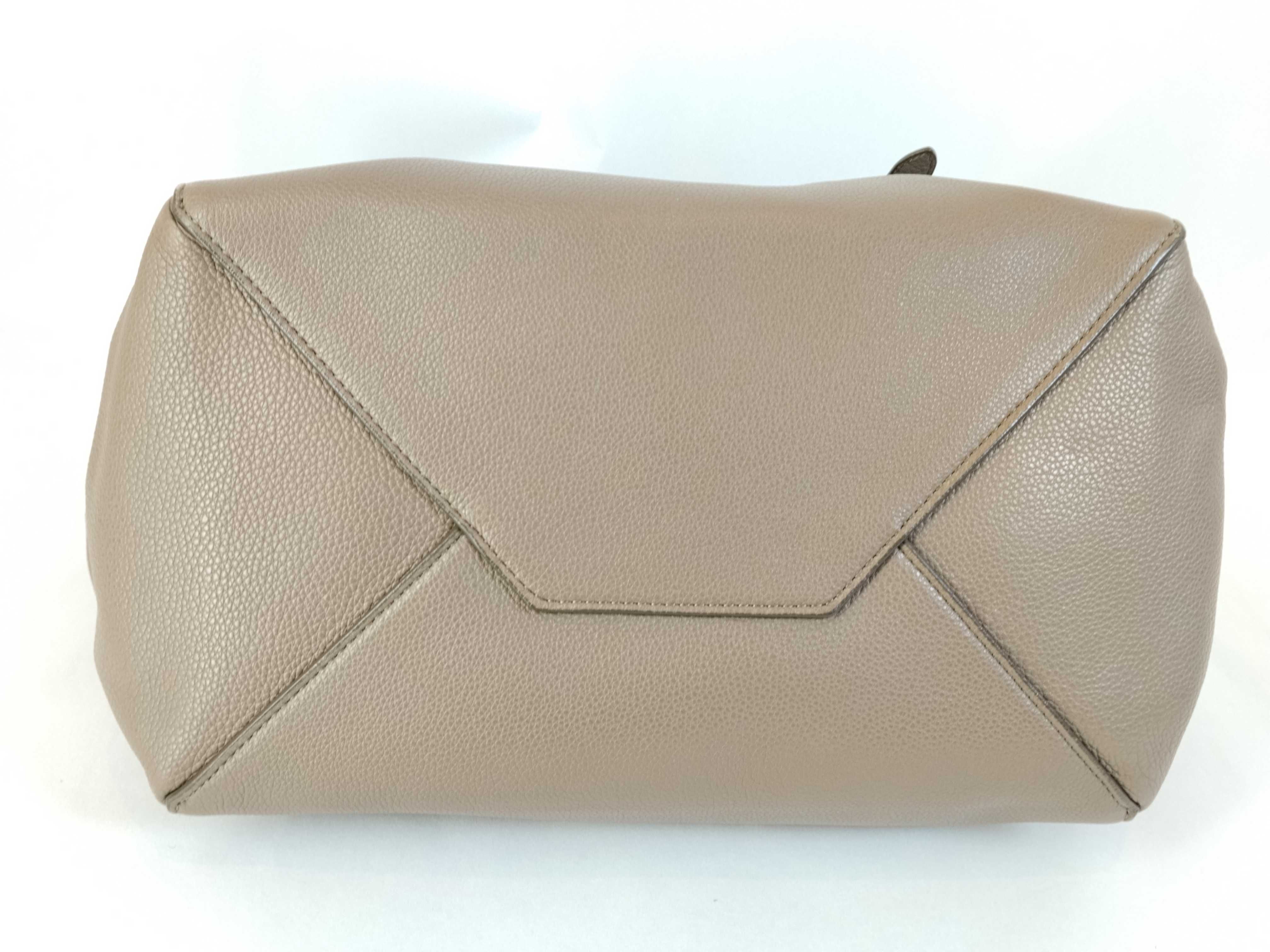 Cabas Phantom Leather Medium Tote Bag, Brown Tote Bag — view 7