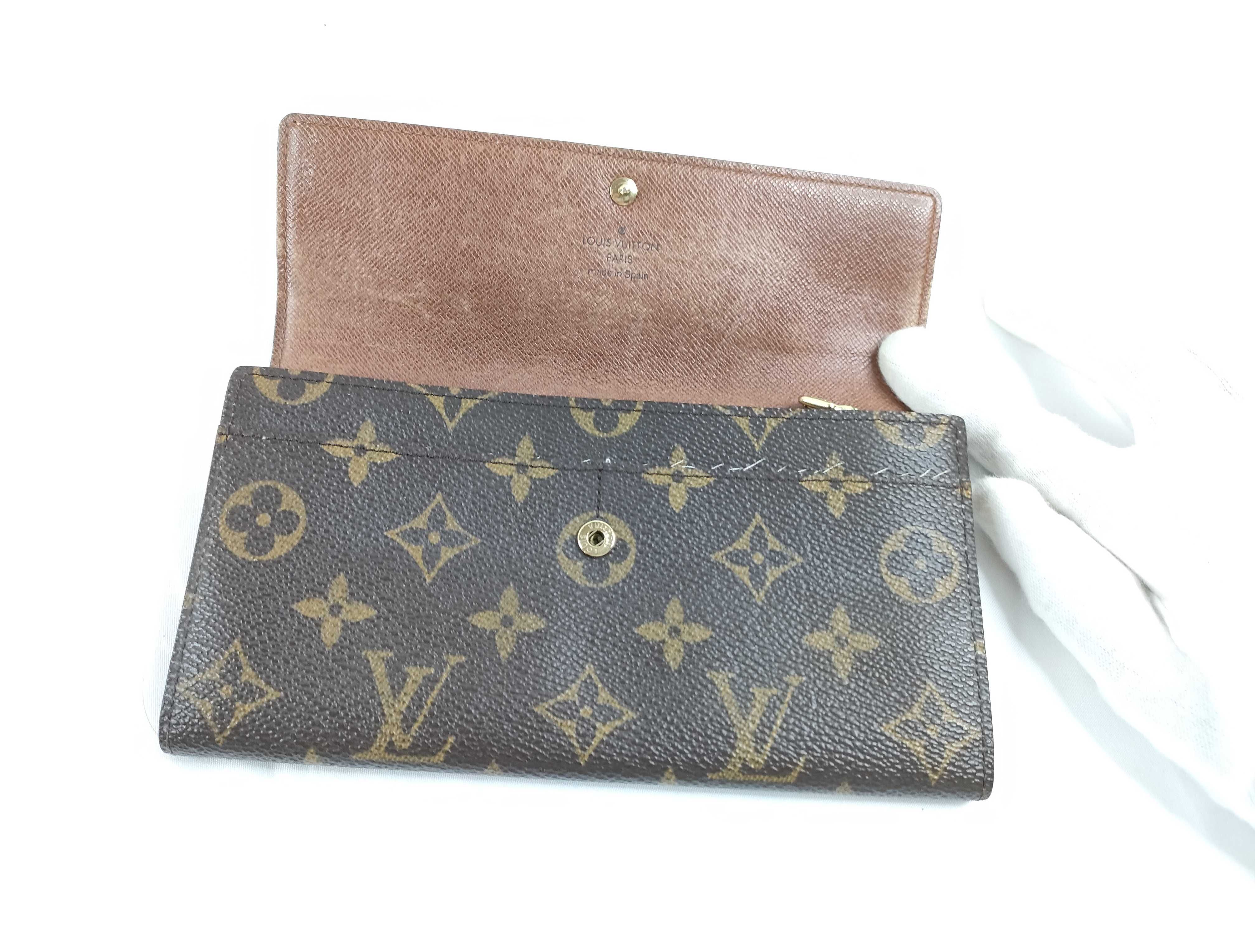 Monogram Louis Vuitton Portefeuille Sarah Wallet — view 8