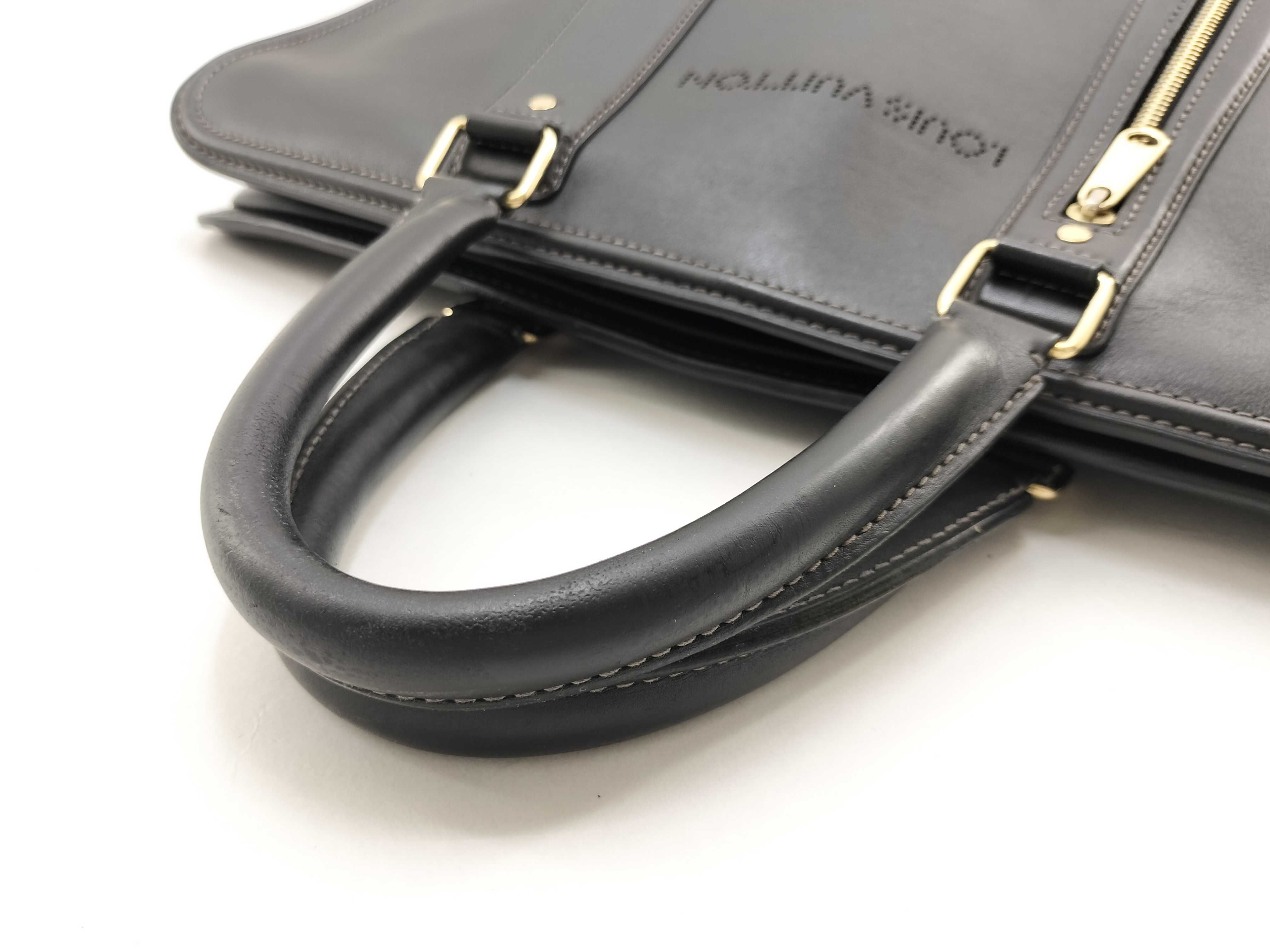 Cuir Vecchia Calf Leather Business Bag Black Serial Business Bag — view 7