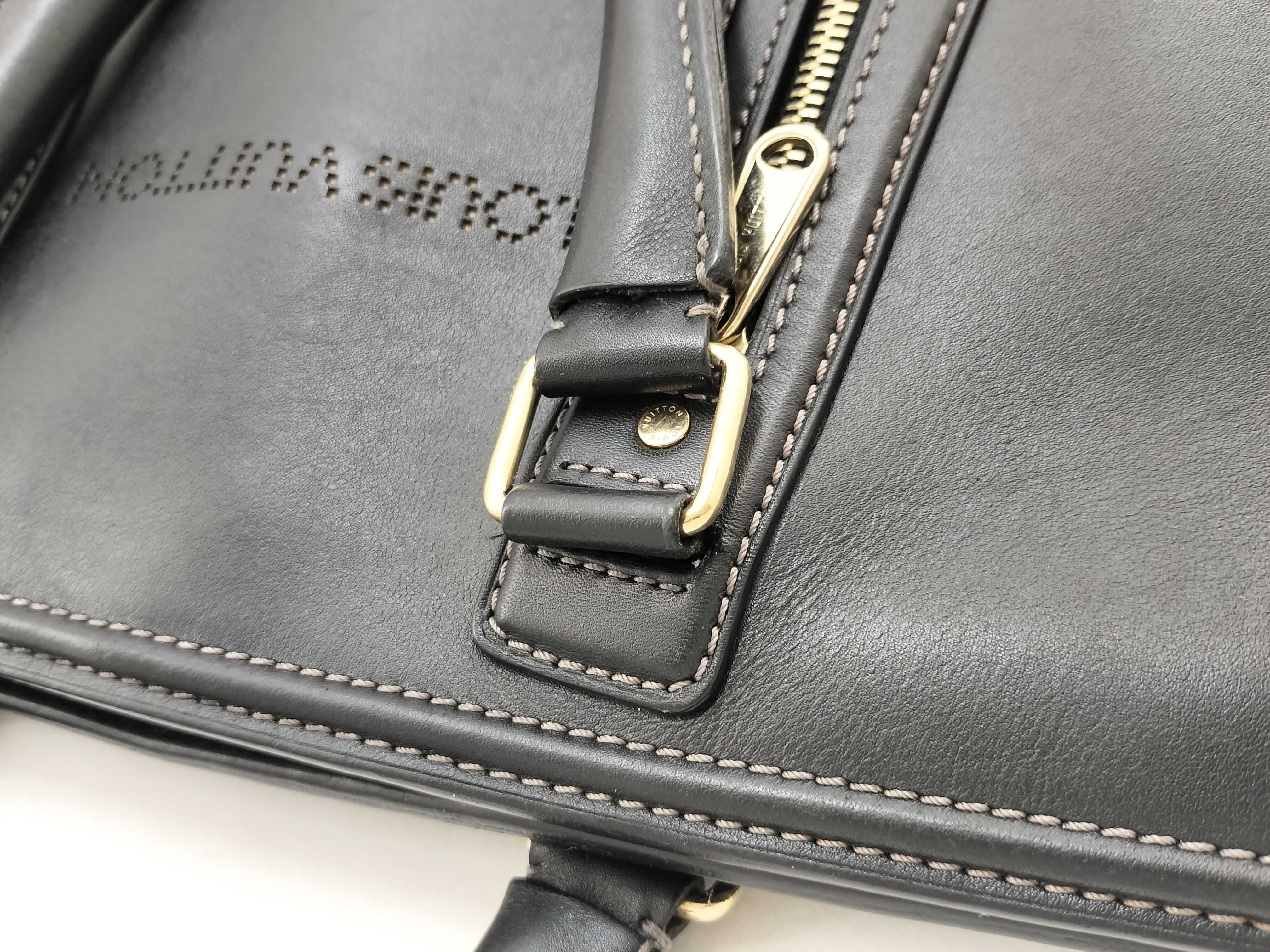 Cuir Vecchia Calf Leather Business Bag Black Serial Business Bag — view 8