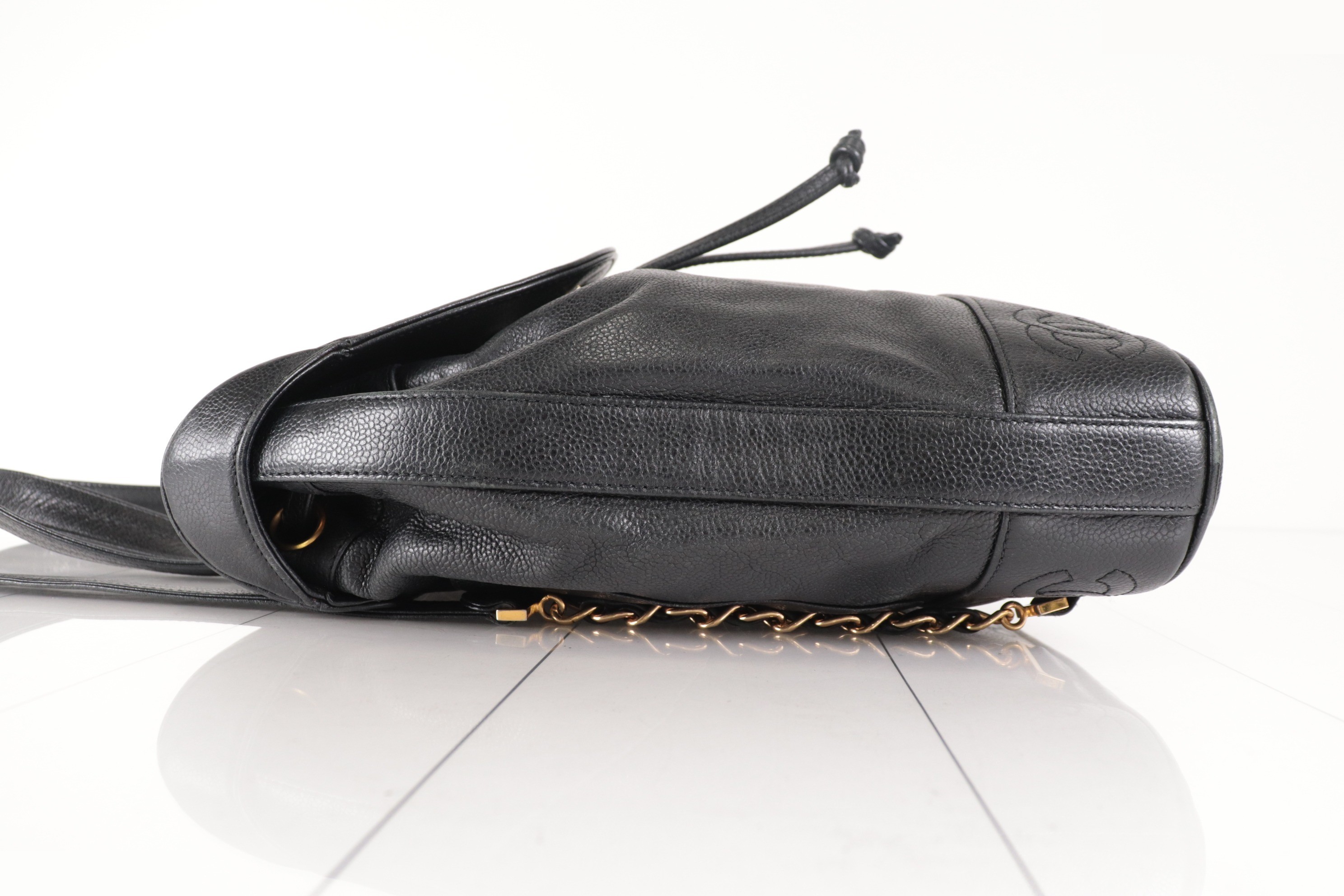 Triple Coco Caviar Chain Backpack, Unit #5 — view 3