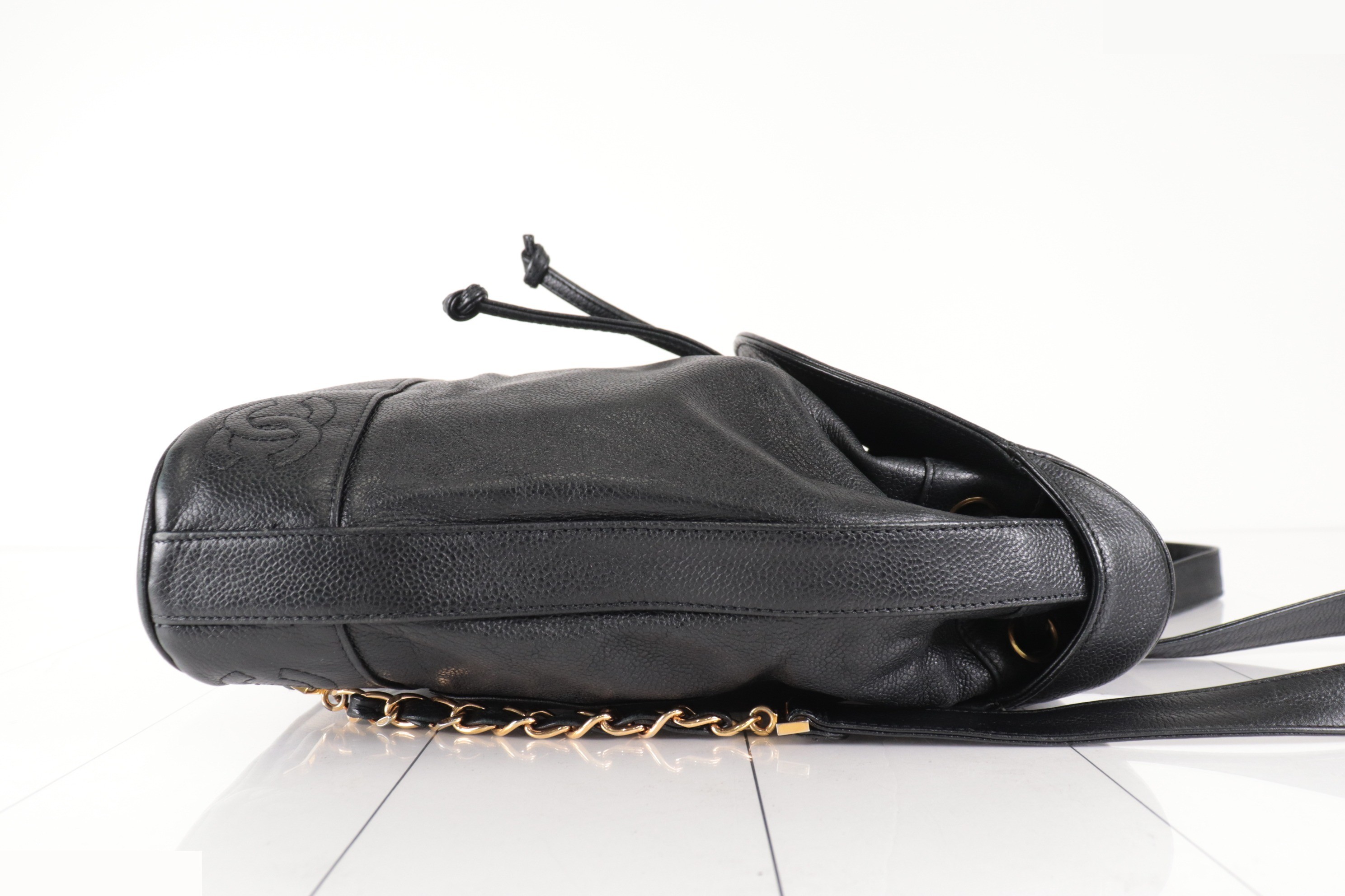 Triple Coco Caviar Chain Backpack, Unit #5 — view 4