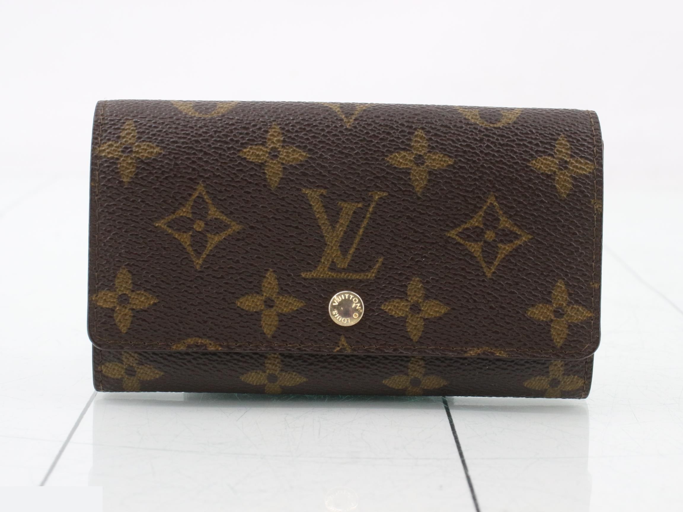 M61735 Portemonnaie Zip Bi-fold Wallet Monogram Brown
