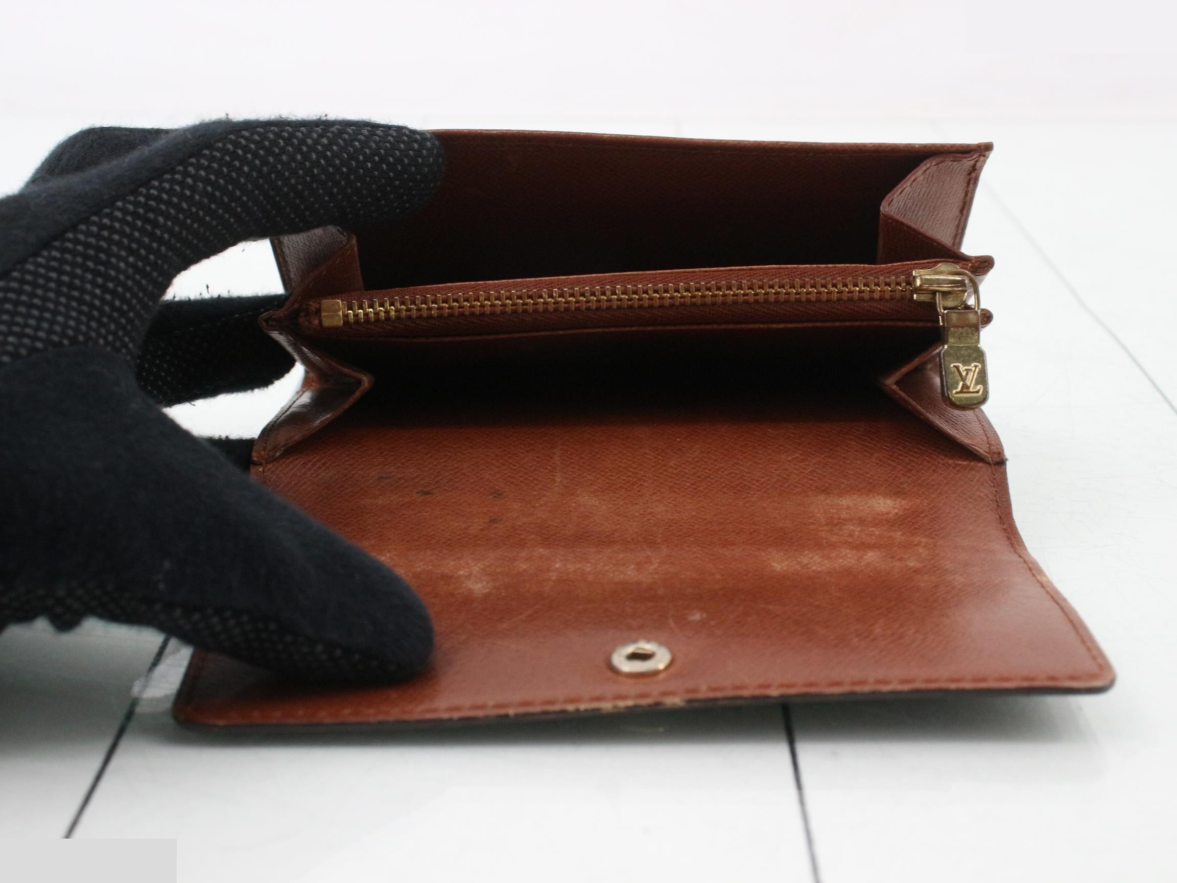 M61735 Portemonnaie Zip Bi-fold Wallet Monogram Brown — view 4