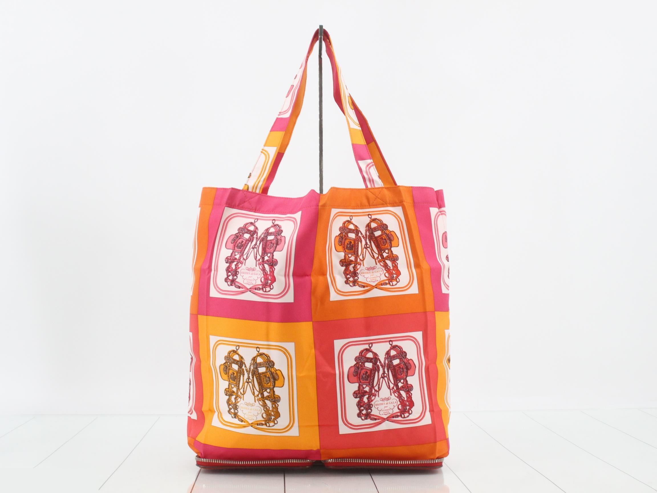 Silky Pop Buffalo Eco Bag, Red, L Stamp — view 2