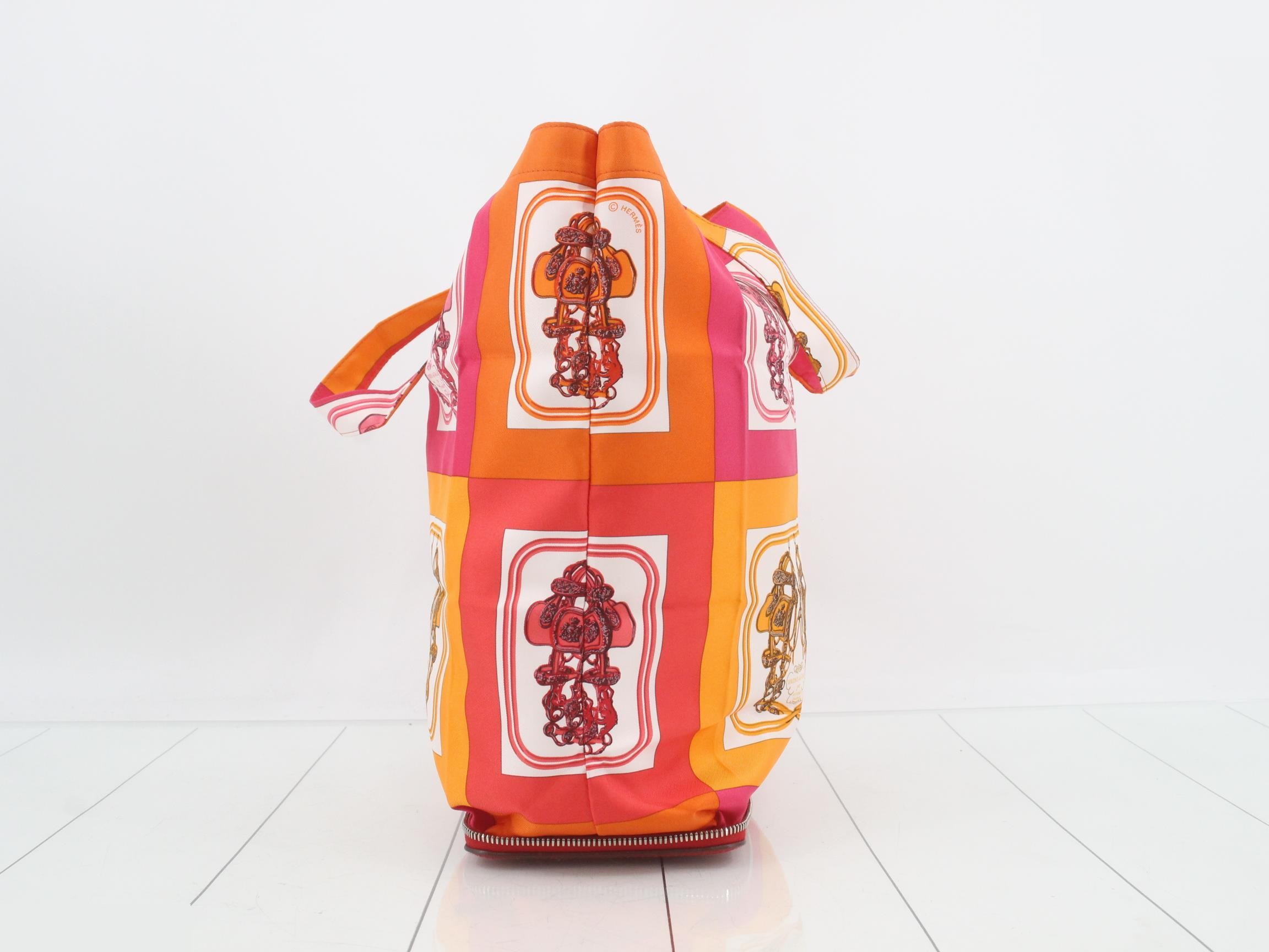 Silky Pop Buffalo Eco Bag, Red, L Stamp — view 3
