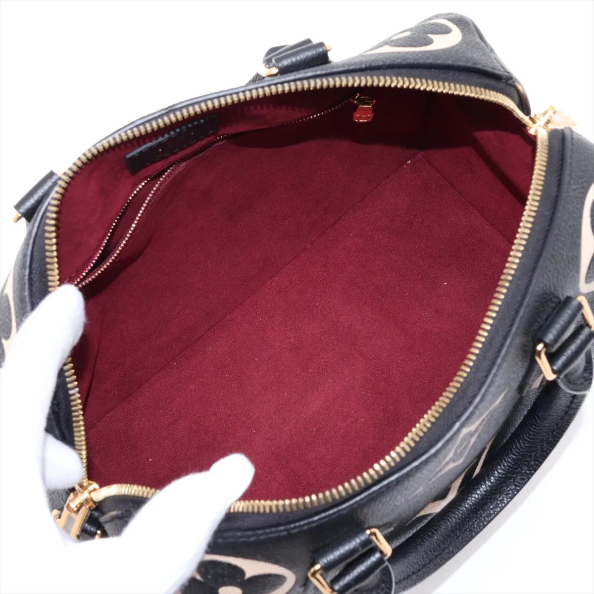Bicolor Monogram Empreinte Speedy Bandoulière 25 M58947 Black (RFID detected) — view 8