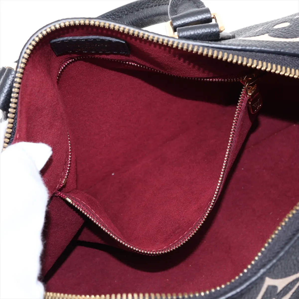 Bicolor Monogram Empreinte Speedy Bandoulière 25 M58947 Black (RFID detected) — view 9